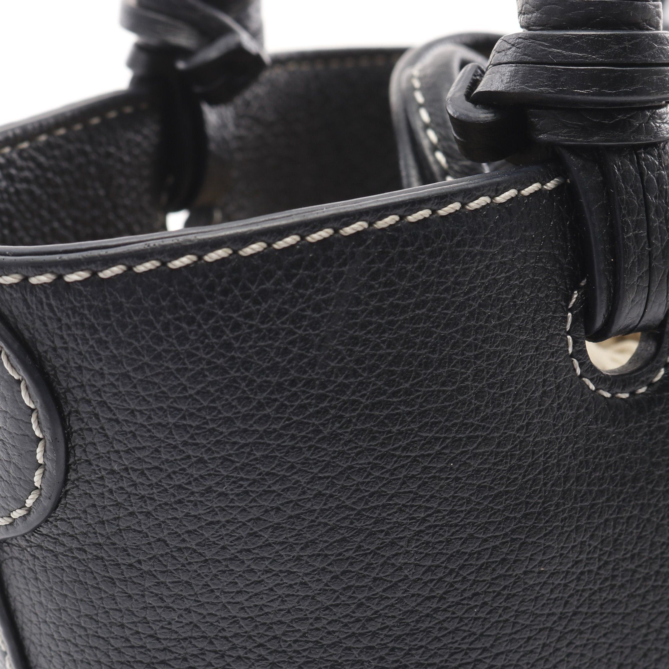 Chloe Chloe Cecilia Mini Handbag Leather Black Size ONE SIZE - 12 Thumbnail