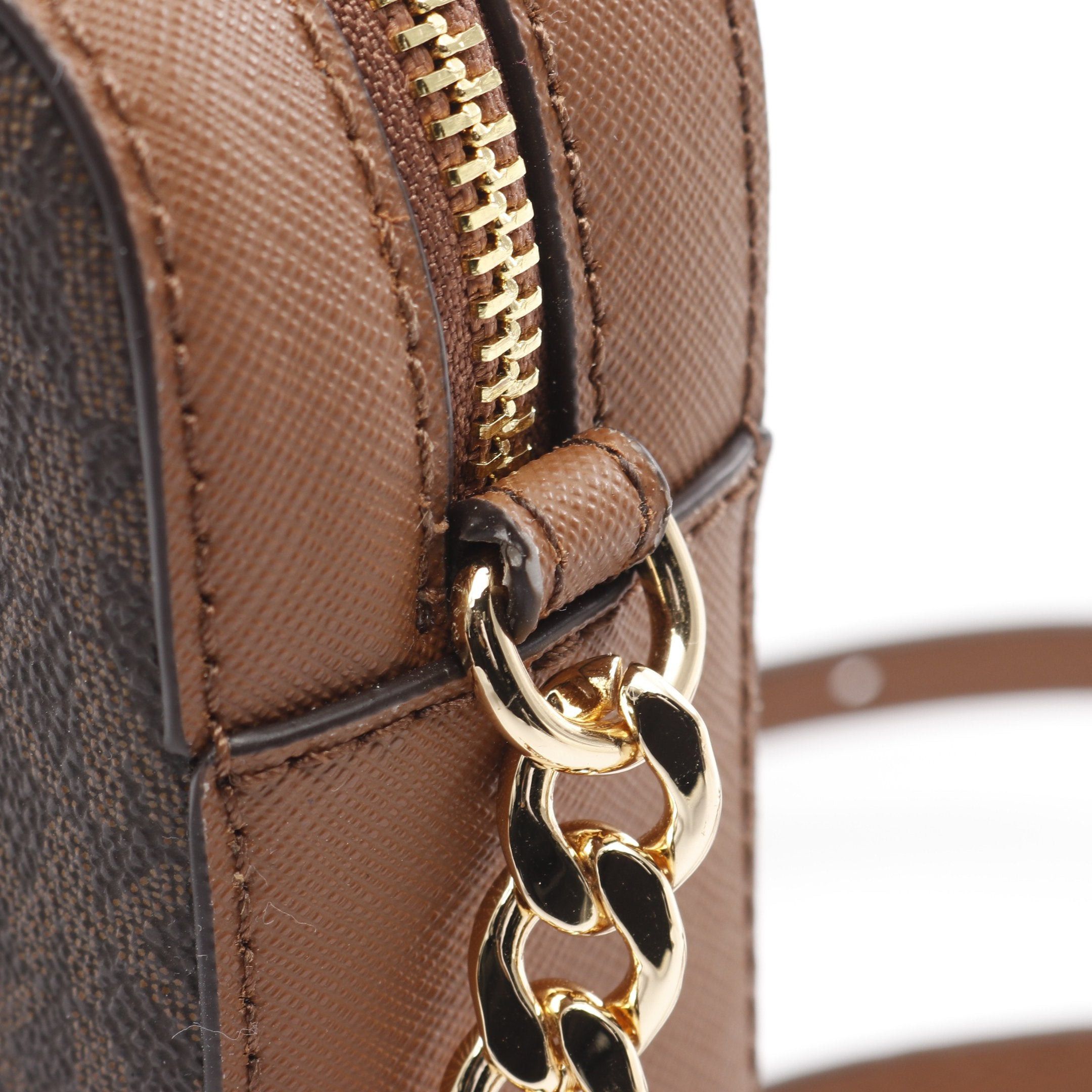 Michael Kors Jet Set Item Items Chain Shoulder Bag Dark Brown