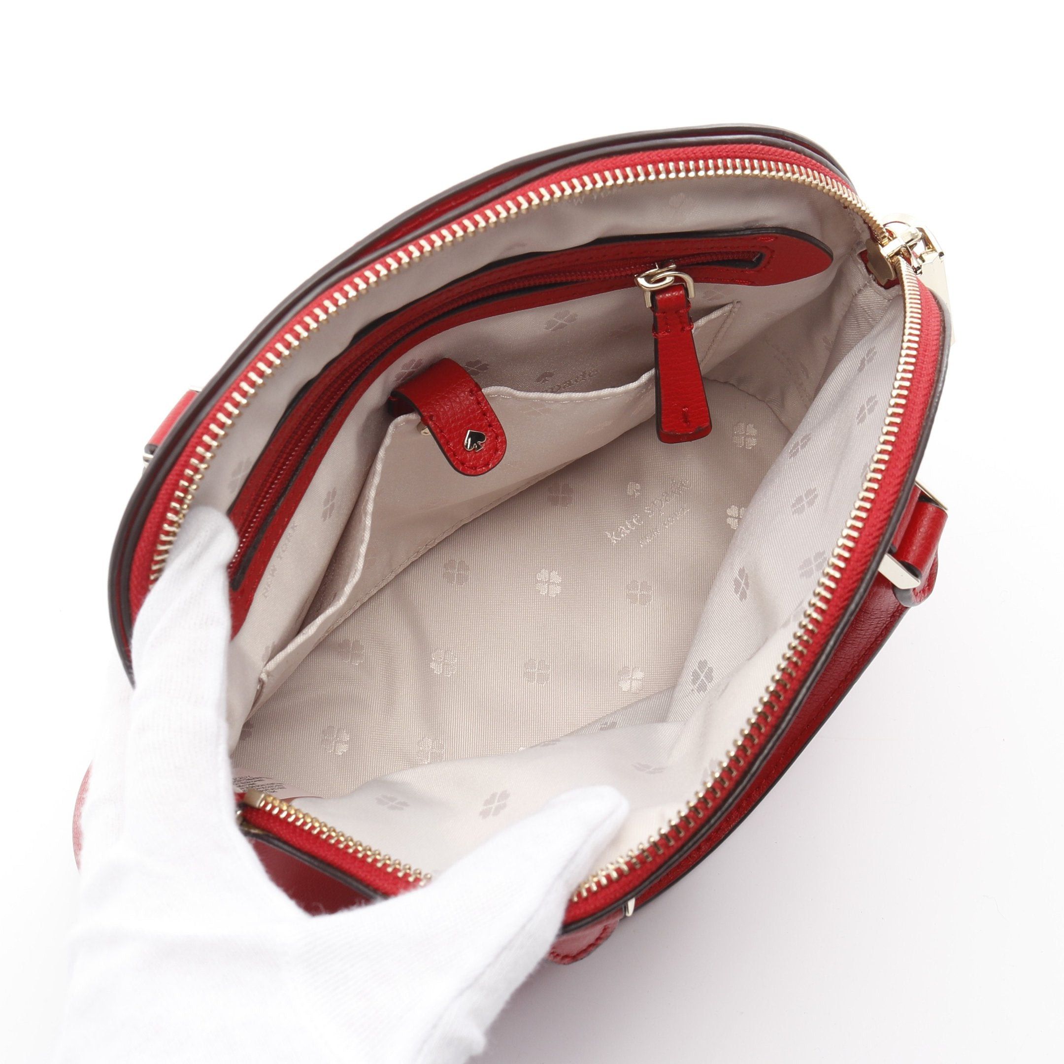 Kate Spade Kate Spade Silvia Handbag Leather Red Size ONE SIZE - 3 Thumbnail