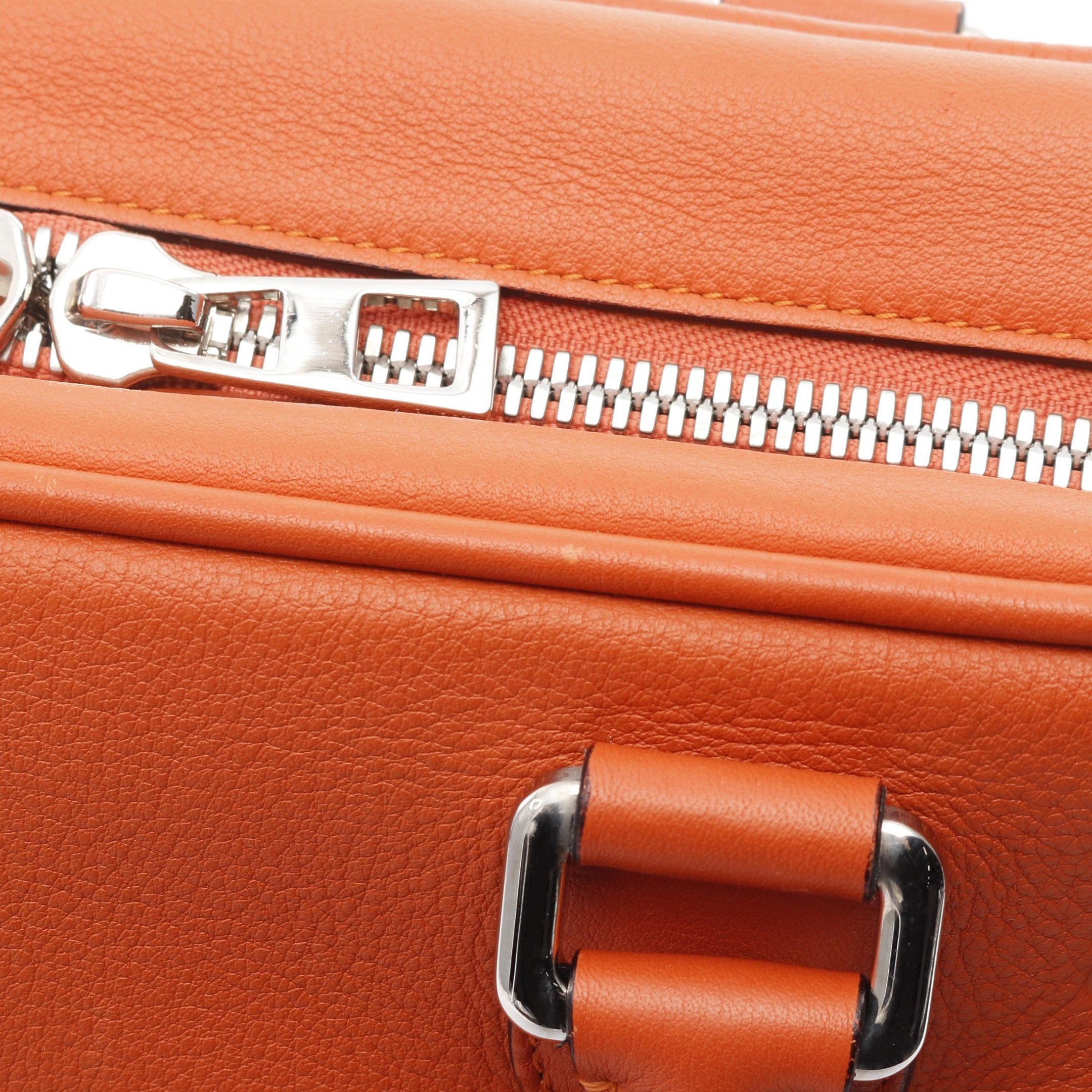 Loewe Loewe Amazona75 Large Handbag Leather Orange Size ONE SIZE - 7 Thumbnail