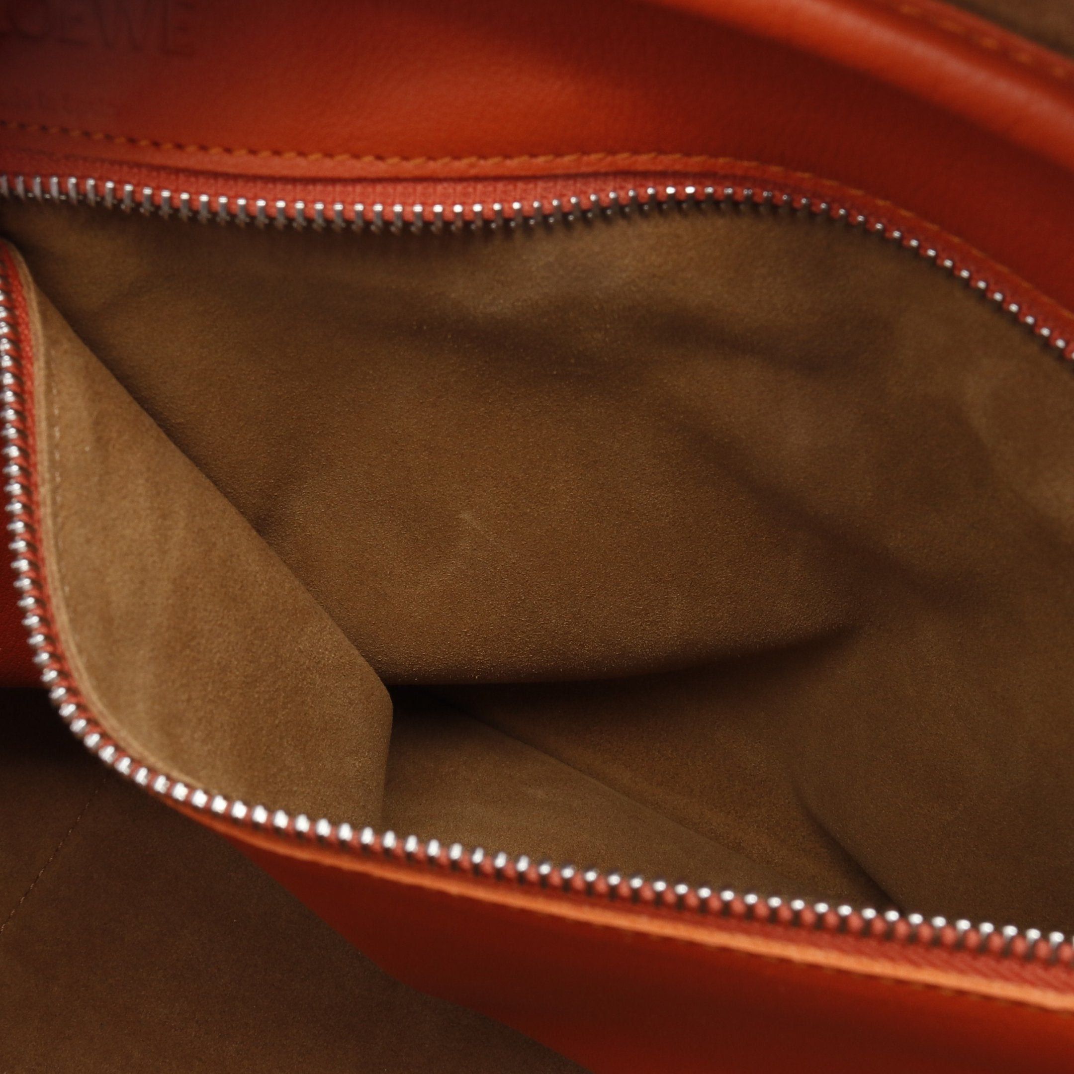 Loewe Loewe Amazona75 Large Handbag Leather Orange Size ONE SIZE - 9 Thumbnail