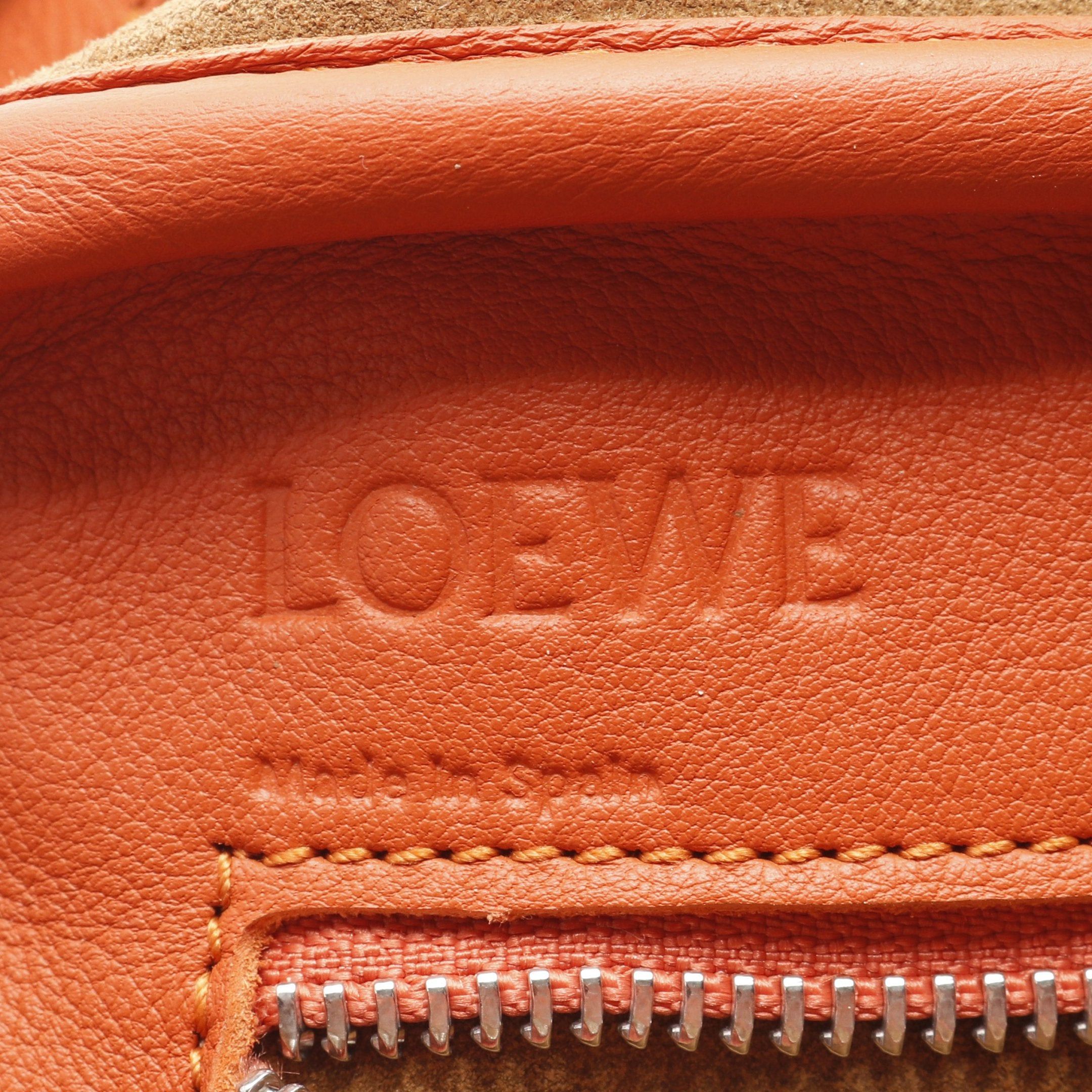 Loewe Loewe Amazona75 Large Handbag Leather Orange Size ONE SIZE - 4 Thumbnail
