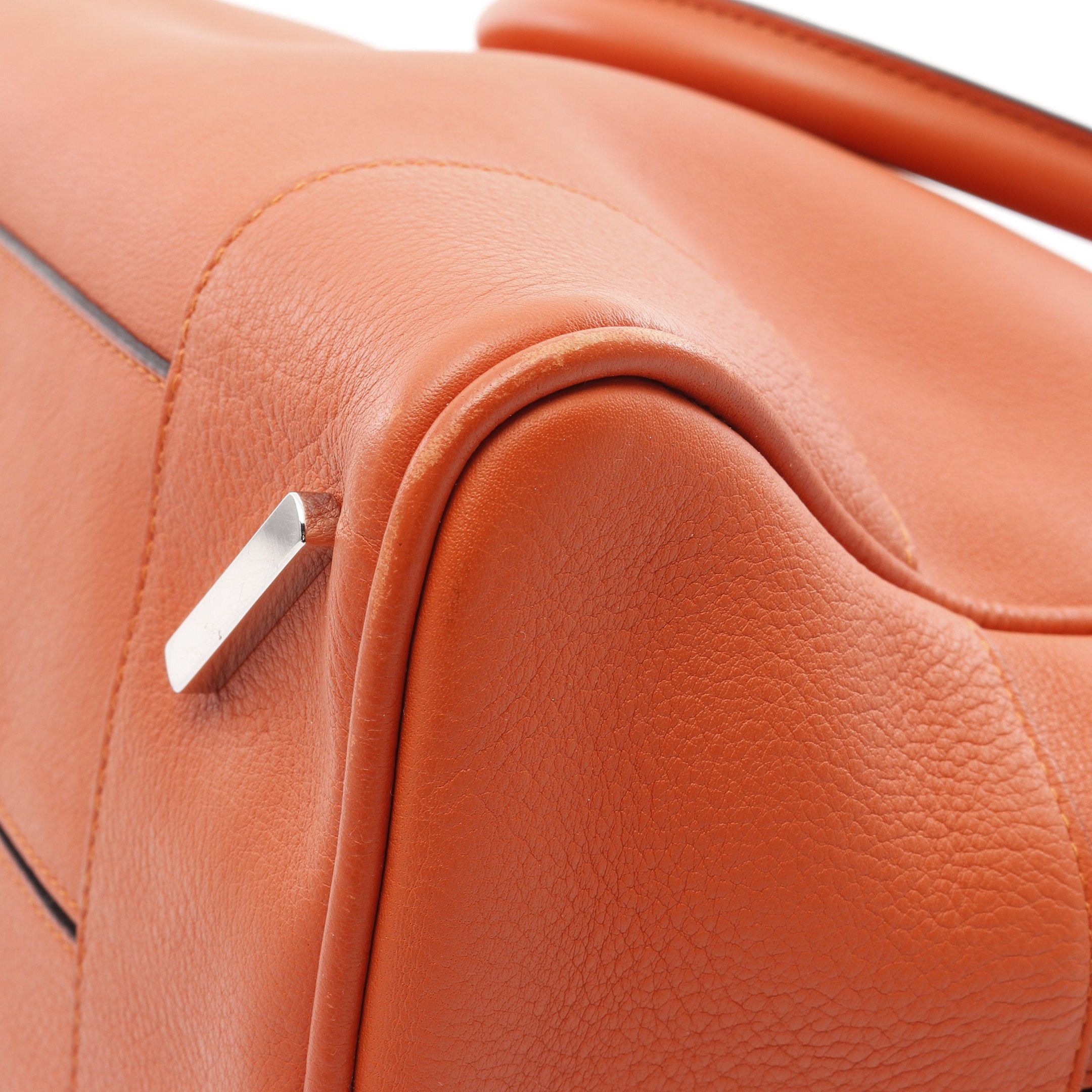 Loewe Loewe Amazona75 Large Handbag Leather Orange Size ONE SIZE - 6 Thumbnail