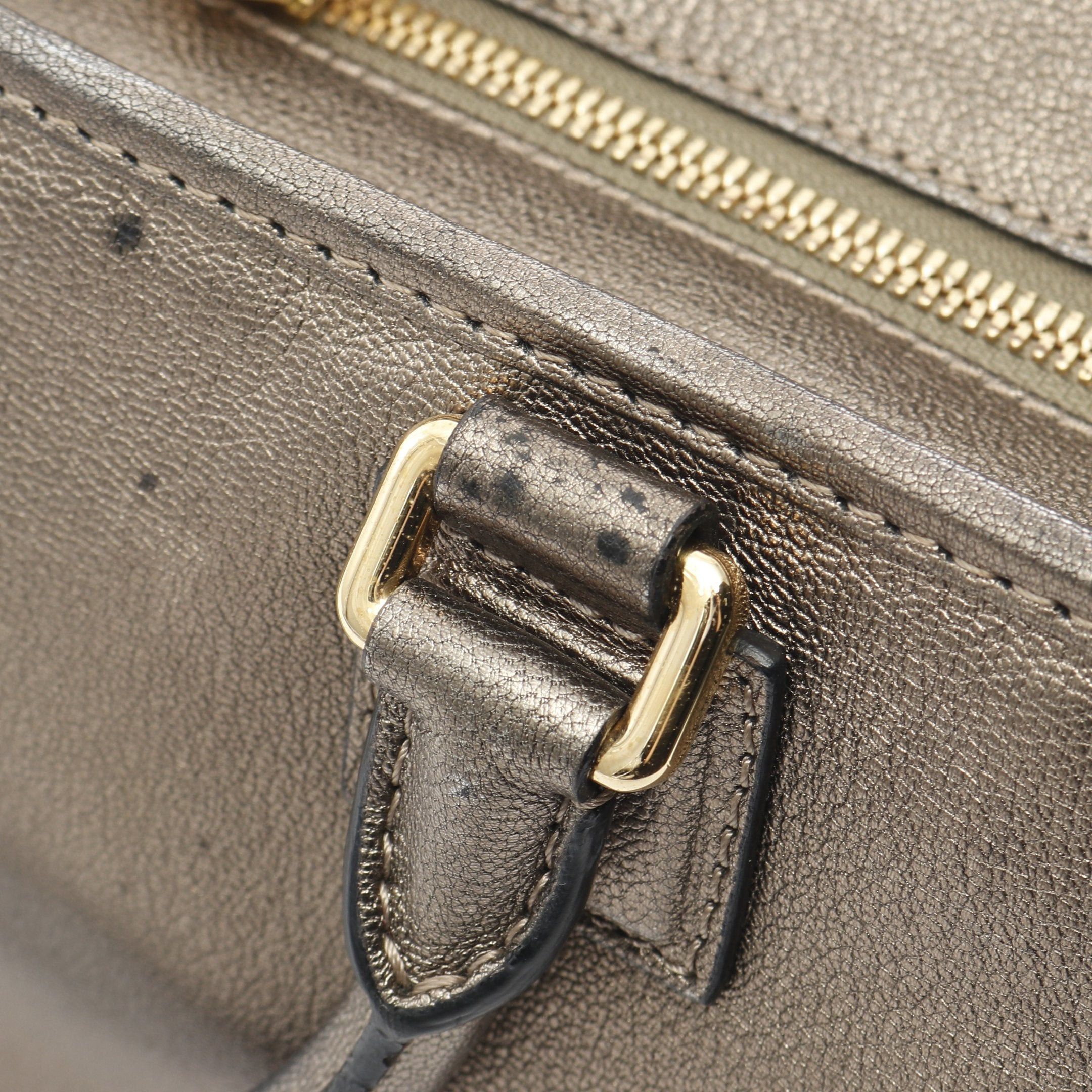 Loewe Loewe Amazona28 Handbag Leather Gray Green Metallic Size ONE SIZE - 9 Thumbnail