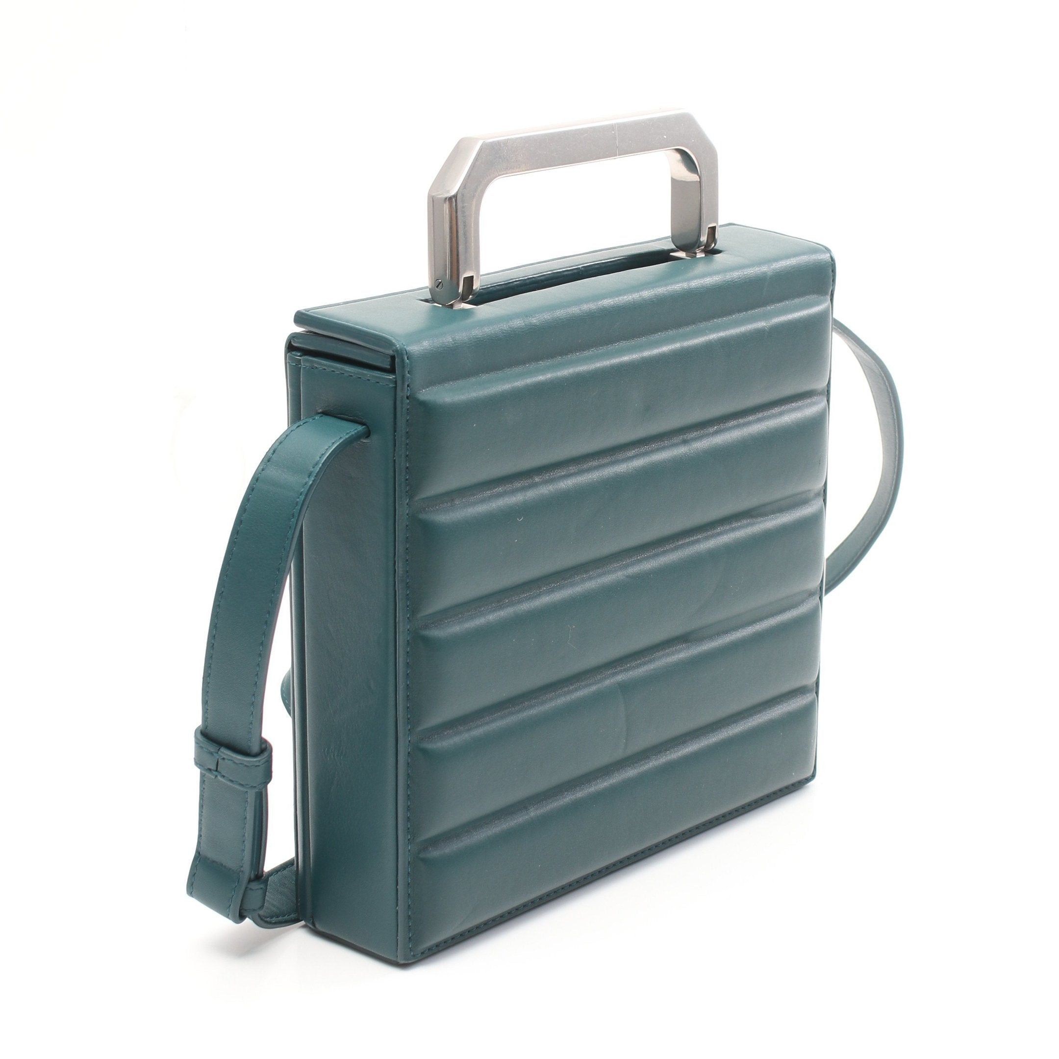 Bottega Veneta Bottega Veneta Messenger Bag Shoulder Leather Blue Green Size ONE SIZE - 2 Thumbnail