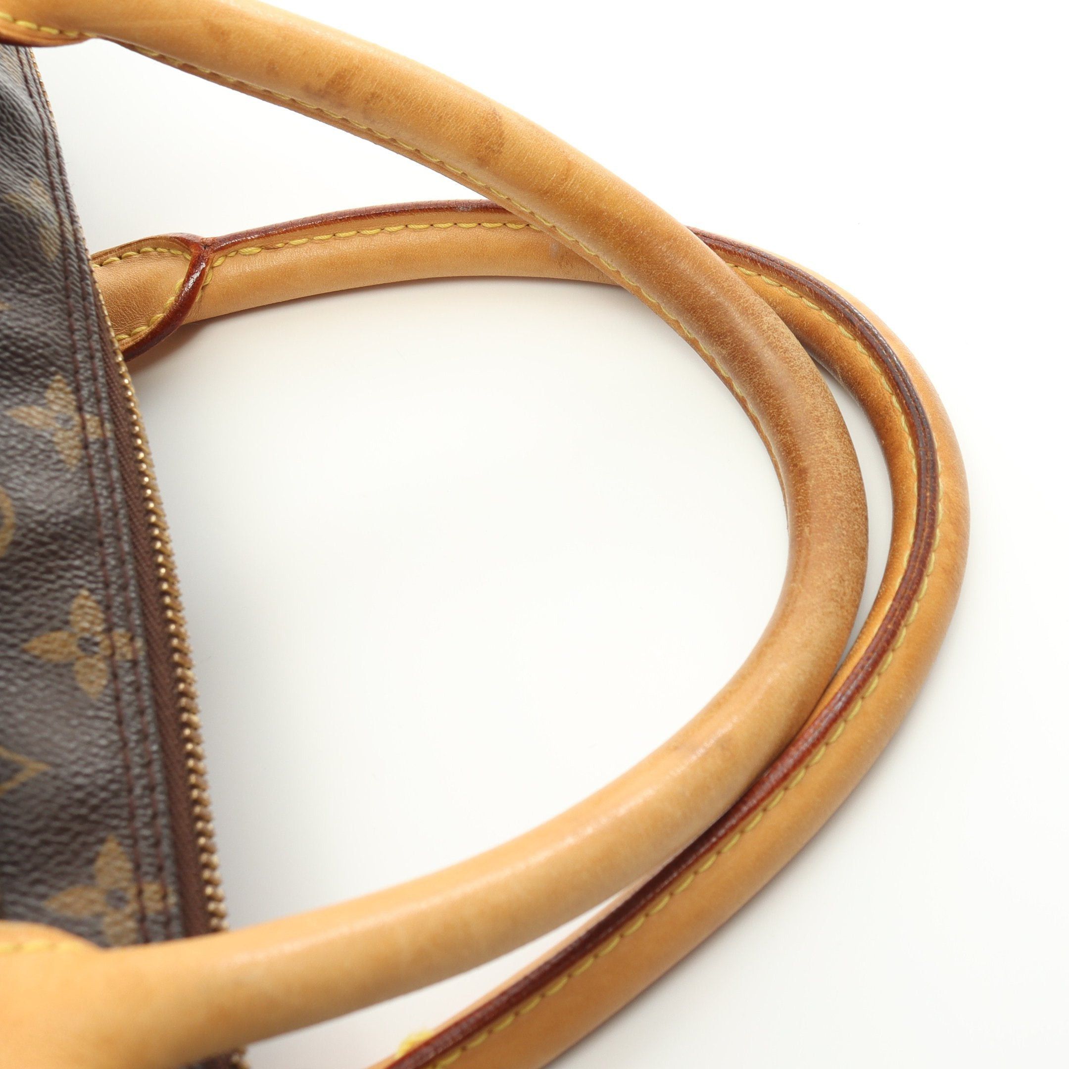 Louis Vuitton Louis Vuitton Carryall Monogram Boston Bag Leather Brown Size ONE SIZE - 7 Thumbnail