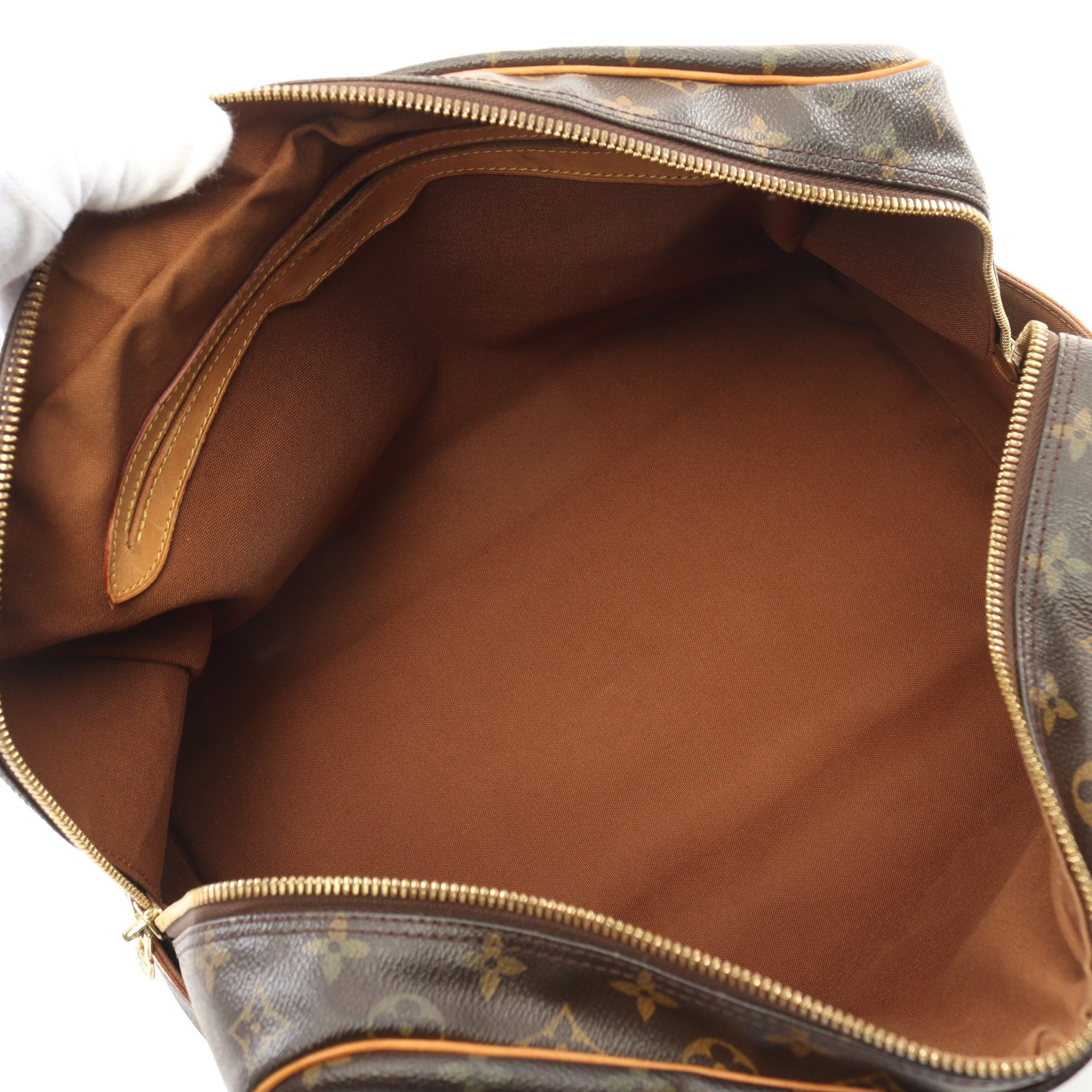 Louis Vuitton Louis Vuitton Carryall Monogram Boston Bag Leather Brown Size ONE SIZE - 3 Thumbnail