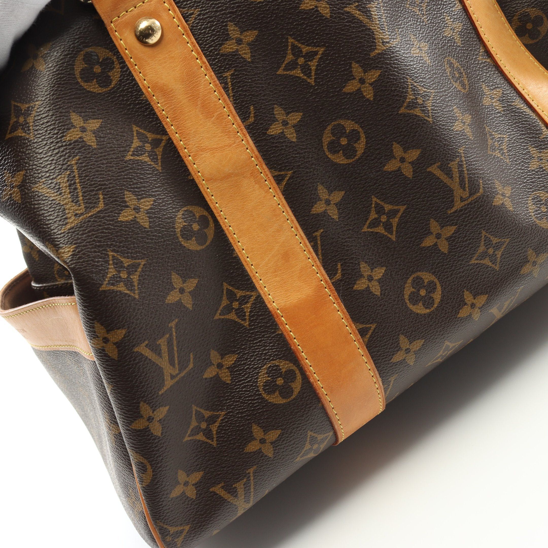 Louis Vuitton Louis Vuitton Carryall Monogram Boston Bag Leather Brown Size ONE SIZE - 11 Thumbnail
