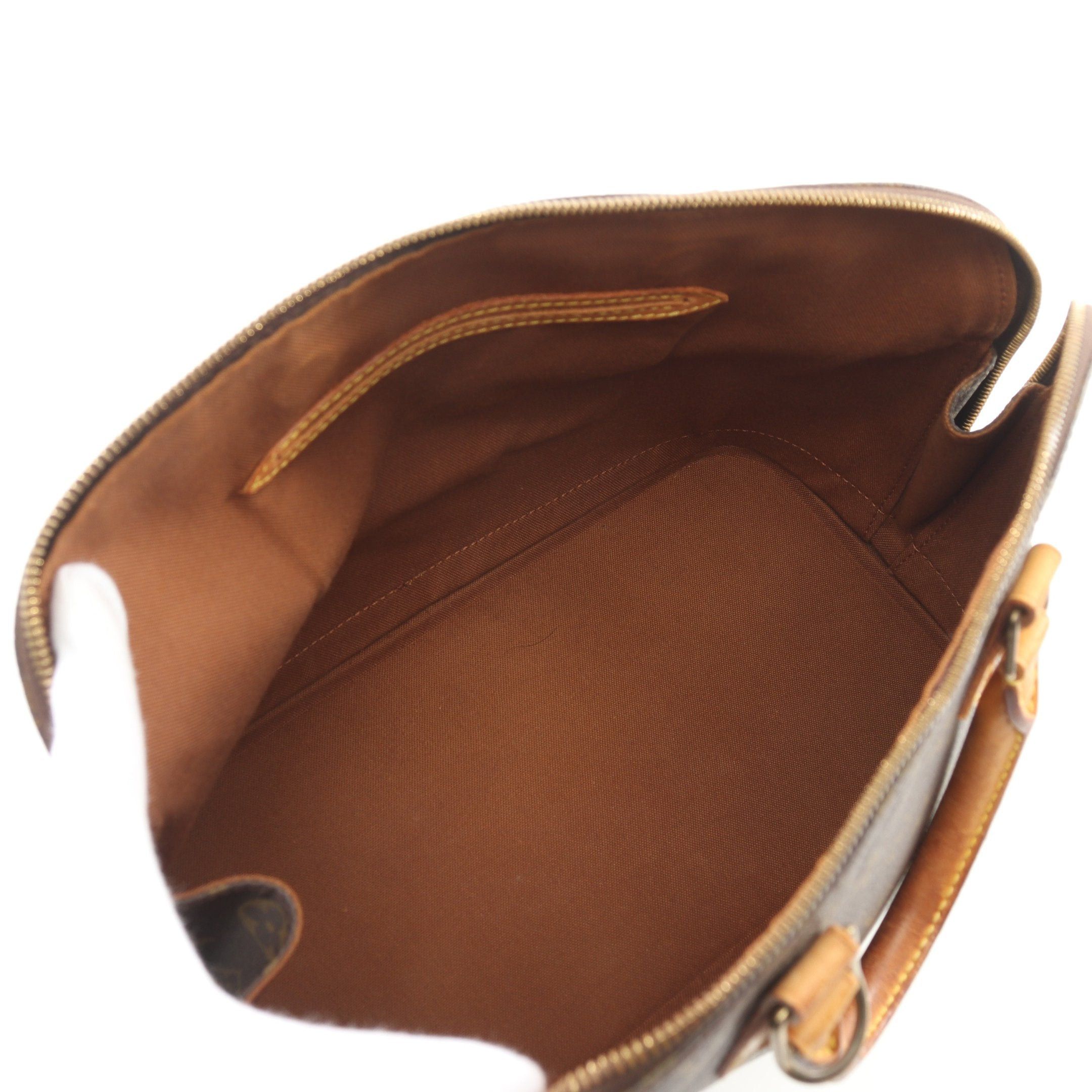 Louis Vuitton Louis Vuitton Alma Pm Monogram Handbag Leather Brown Shoulder Strap Sold Separately Size ONE SIZE - 3 Thumbnail
