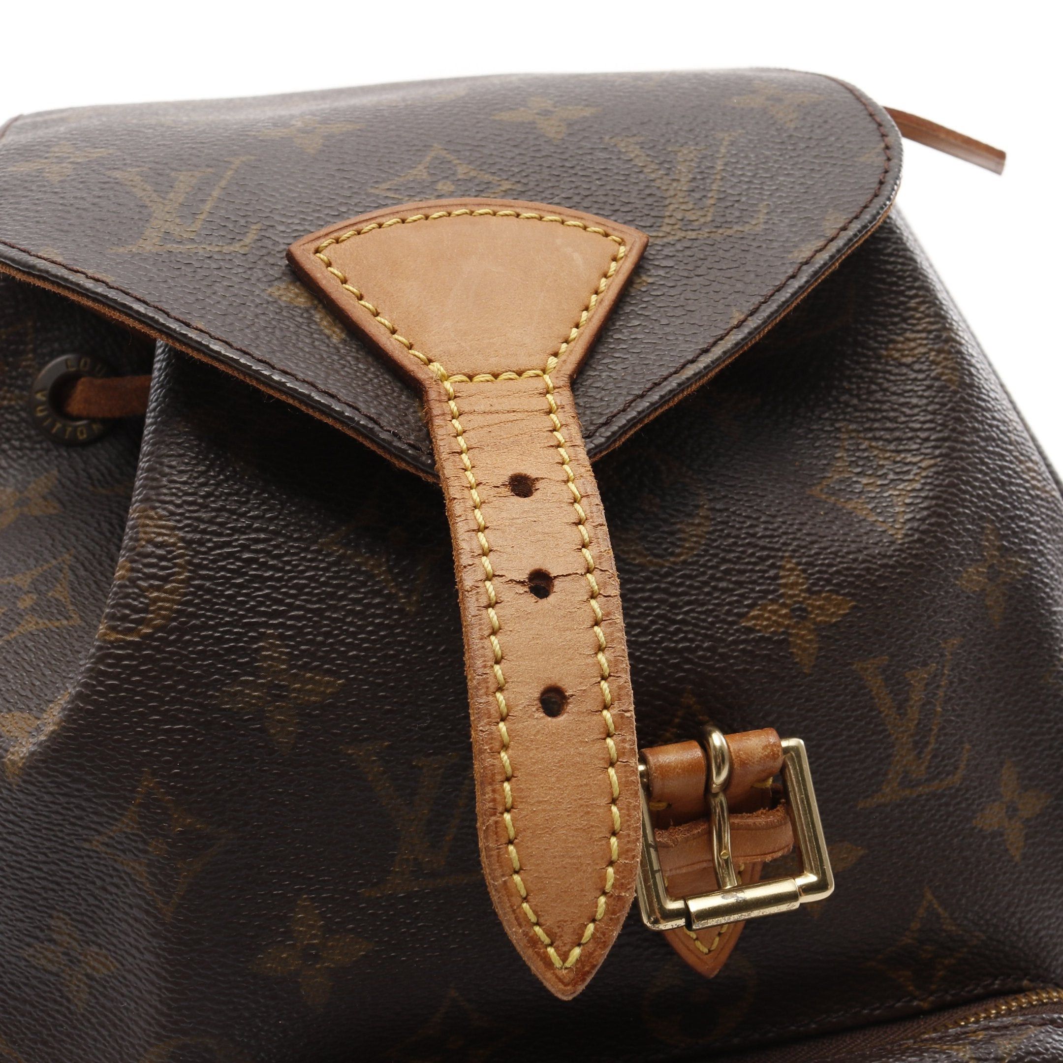Louis Vuitton Louis Vuitton Montsouris Mm Monogram Backpack Rucksack Leather Brown Size ONE SIZE - 8 Thumbnail