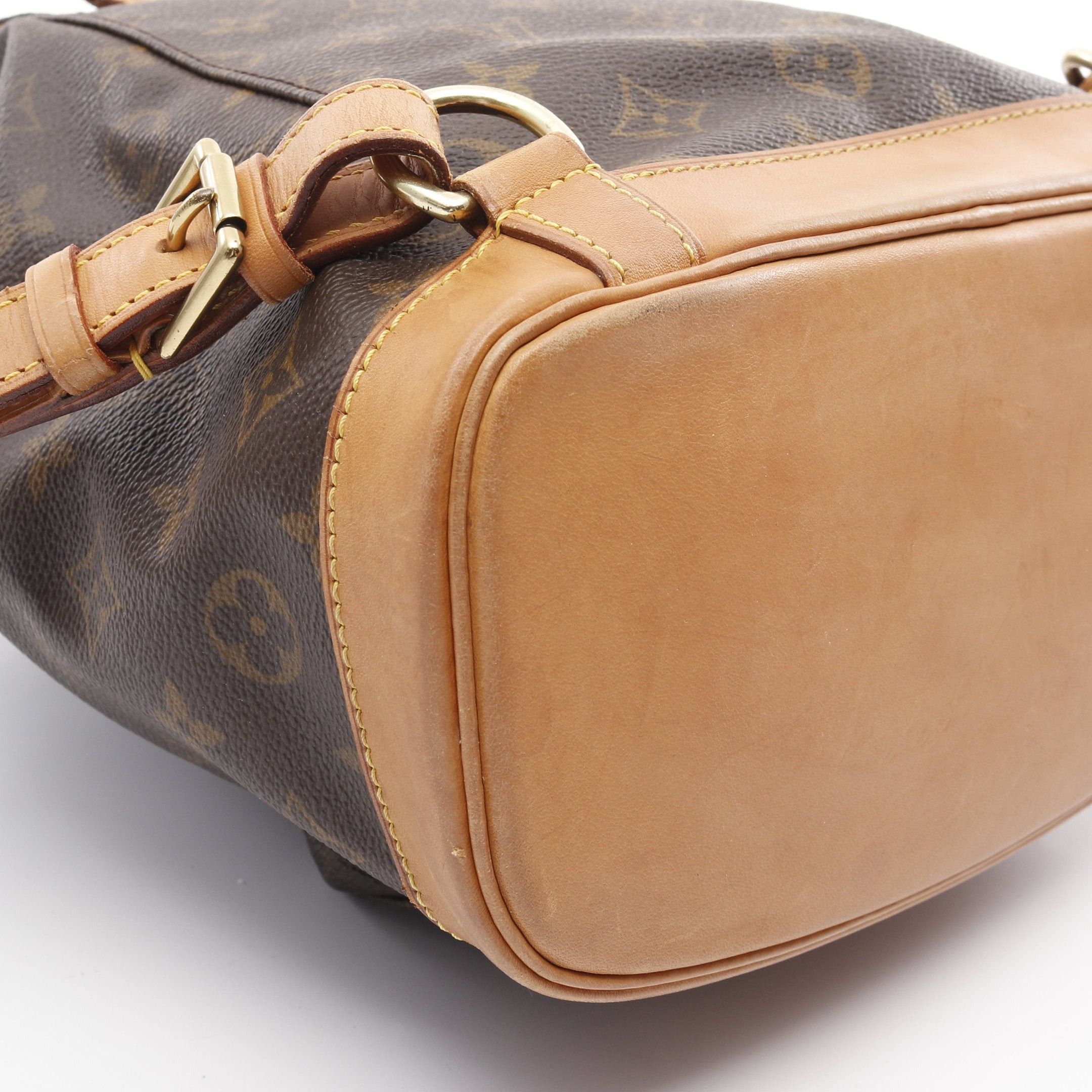 Louis Vuitton Louis Vuitton Montsouris Mm Monogram Backpack Rucksack Leather Brown Size ONE SIZE - 6 Thumbnail