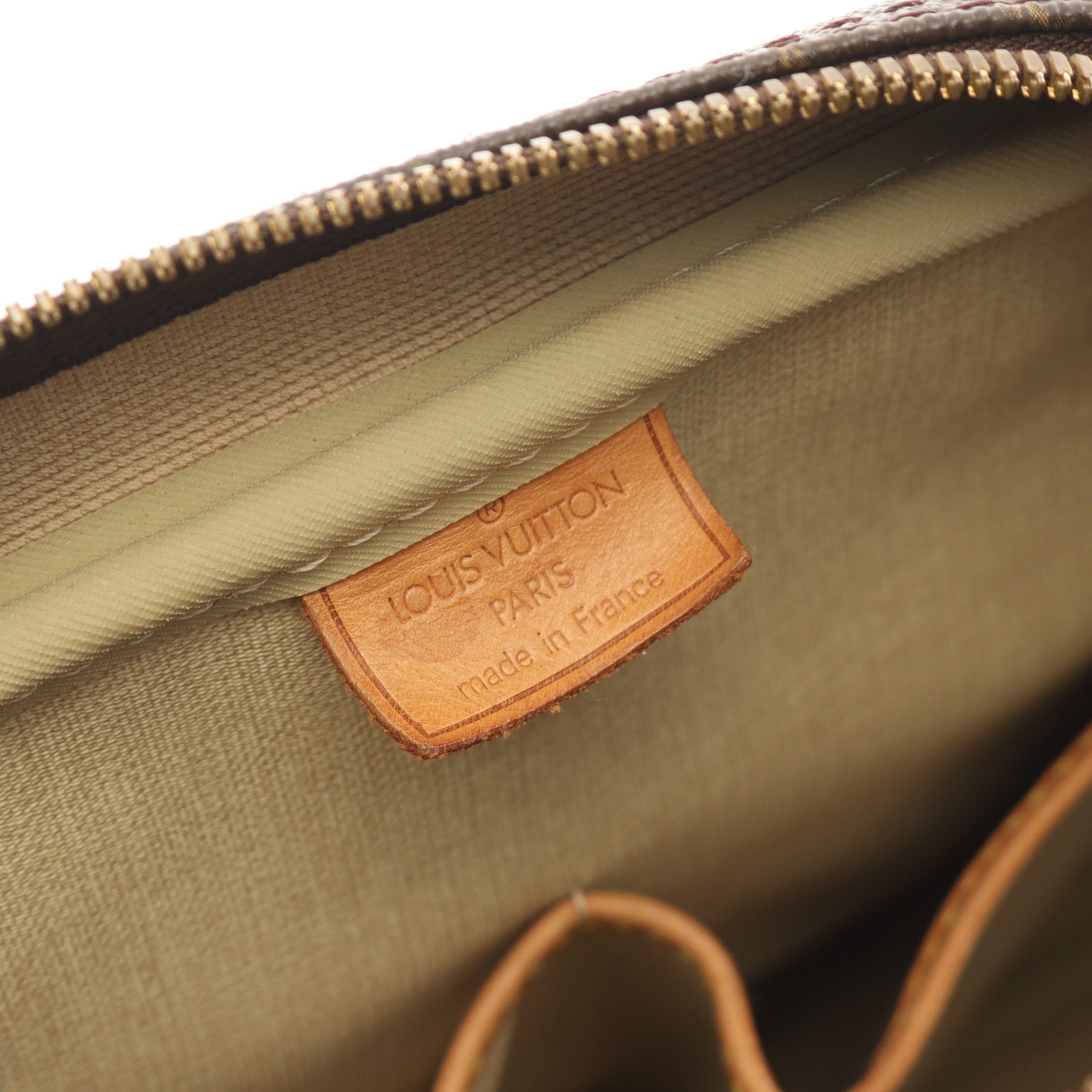 Louis Vuitton Louis Vuitton Deauville Bowling Vanity Monogram Handbag Leather Brown Size ONE SIZE - 4 Thumbnail
