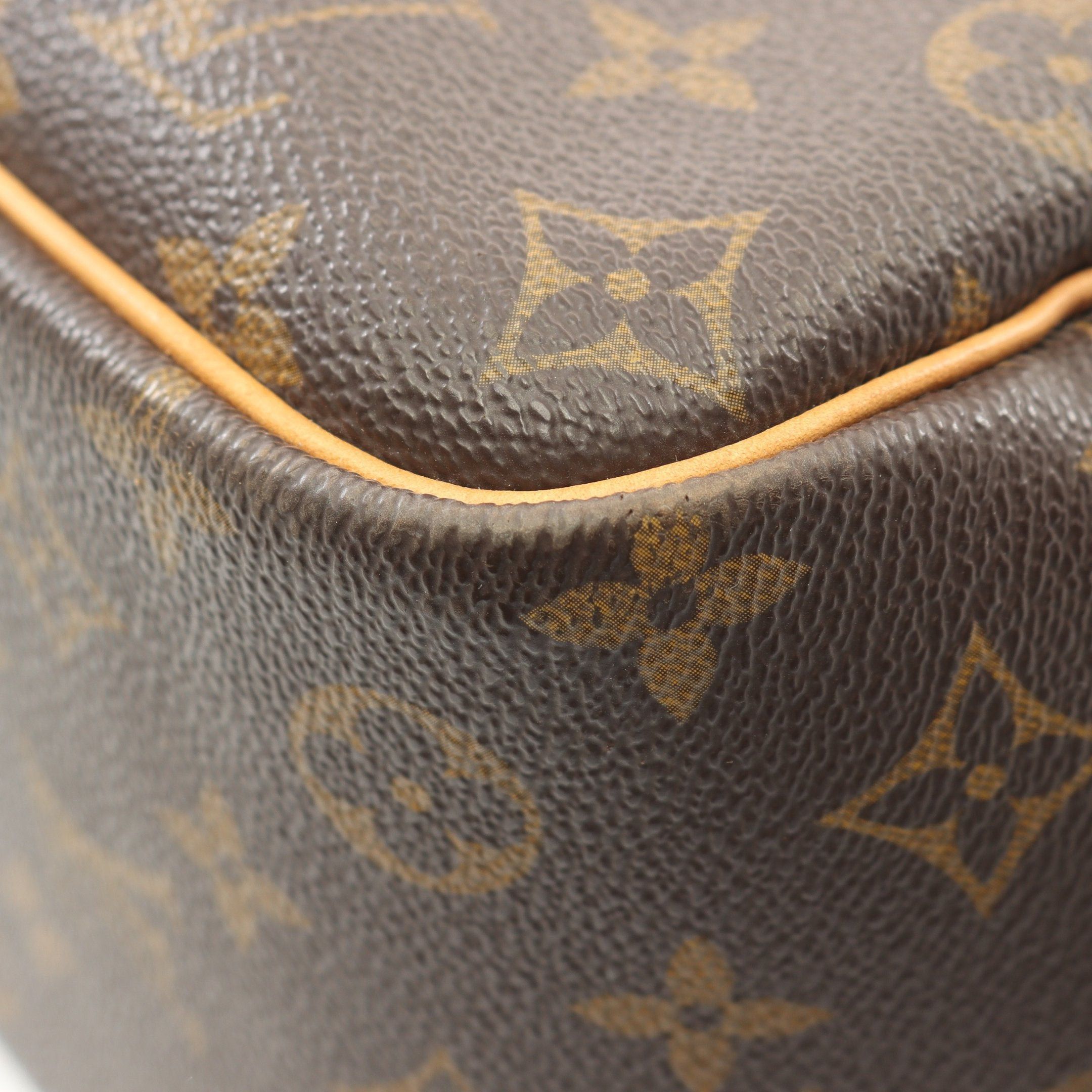 Louis Vuitton Louis Vuitton Deauville Bowling Vanity Monogram Handbag Leather Brown Size ONE SIZE - 11 Thumbnail