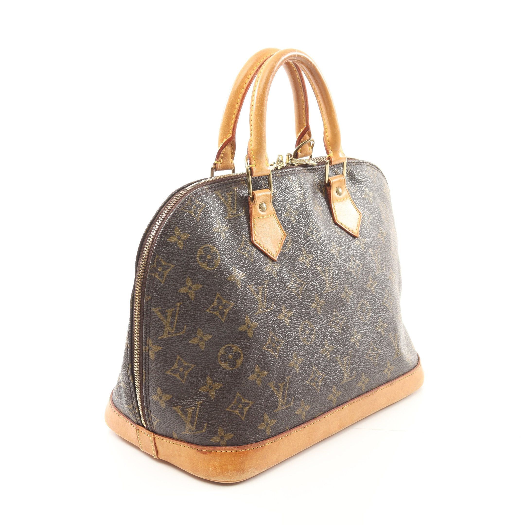 Louis Vuitton Louis Vuitton Alma Pm Monogram Handbag Leather Brown Size ONE SIZE - 2 Thumbnail