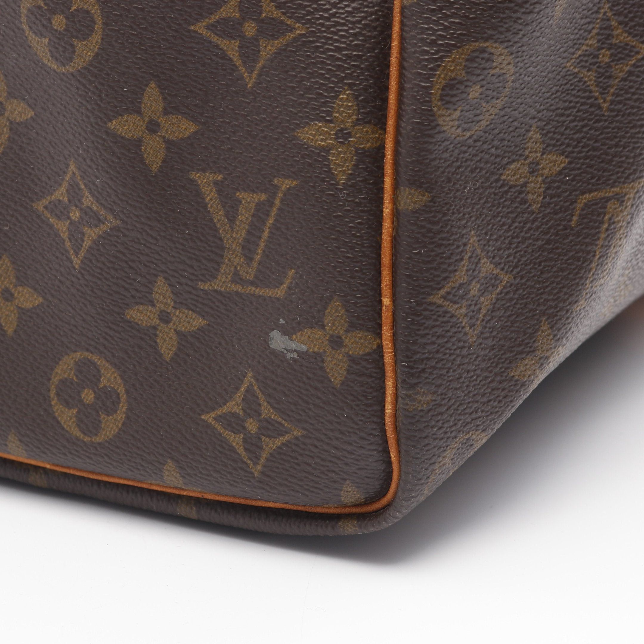 Louis Vuitton Louis Vuitton Keepall 50 Monogram Boston Bag Leather Brown Size ONE SIZE - 9 Thumbnail