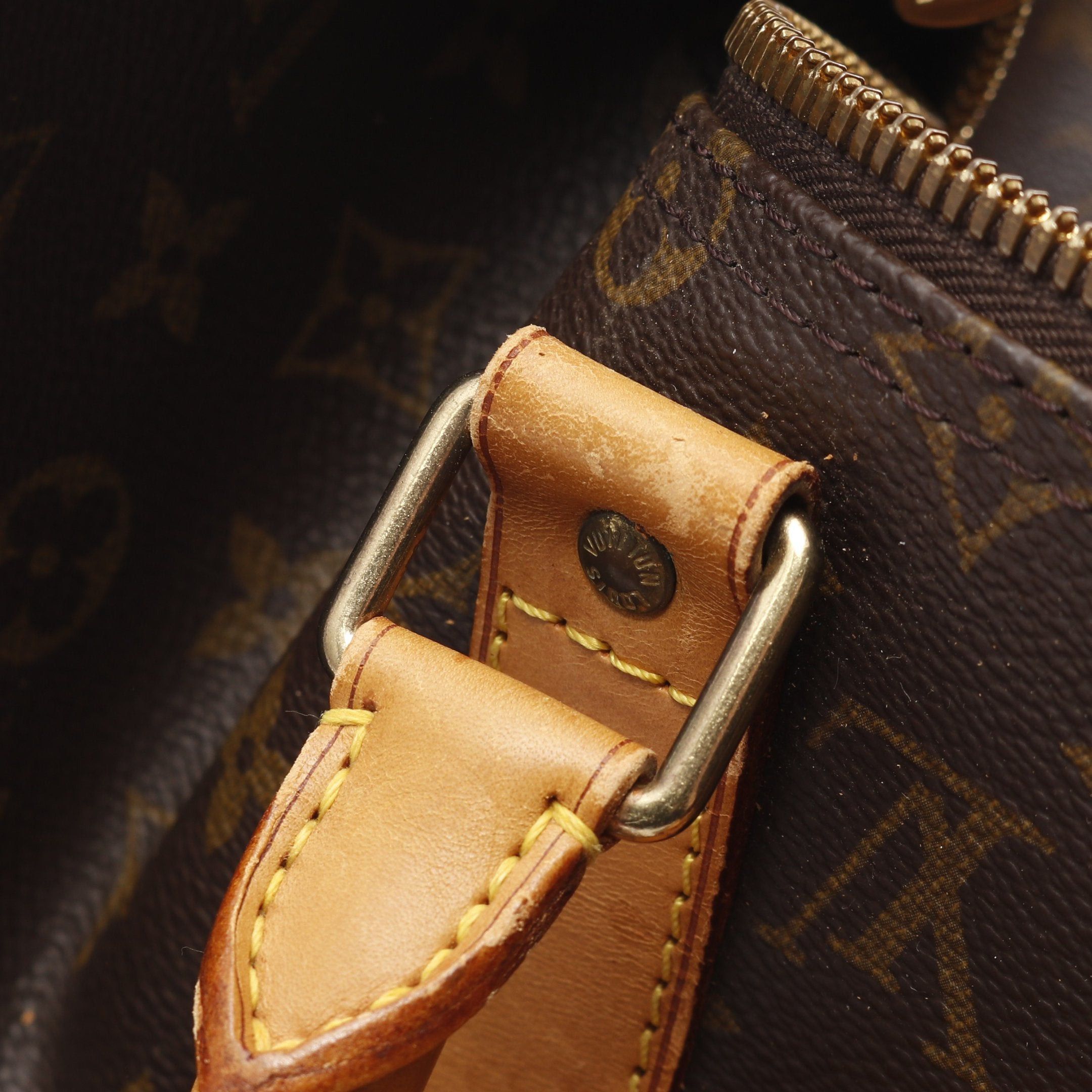 Louis Vuitton Louis Vuitton Keepall 50 Monogram Boston Bag Leather Brown Size ONE SIZE - 14 Thumbnail
