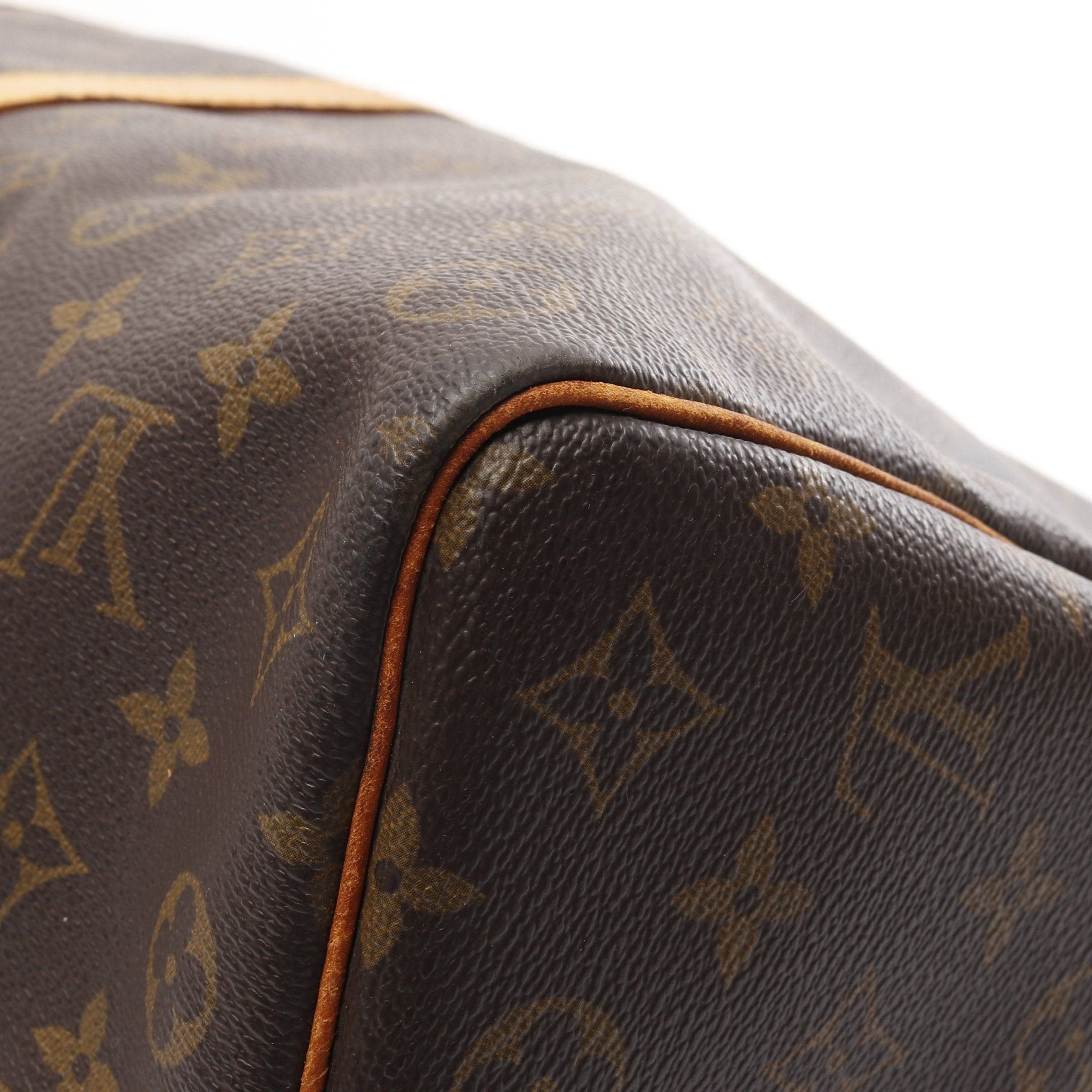Louis Vuitton Louis Vuitton Keepall 50 Monogram Boston Bag Leather Brown Size ONE SIZE - 7 Thumbnail