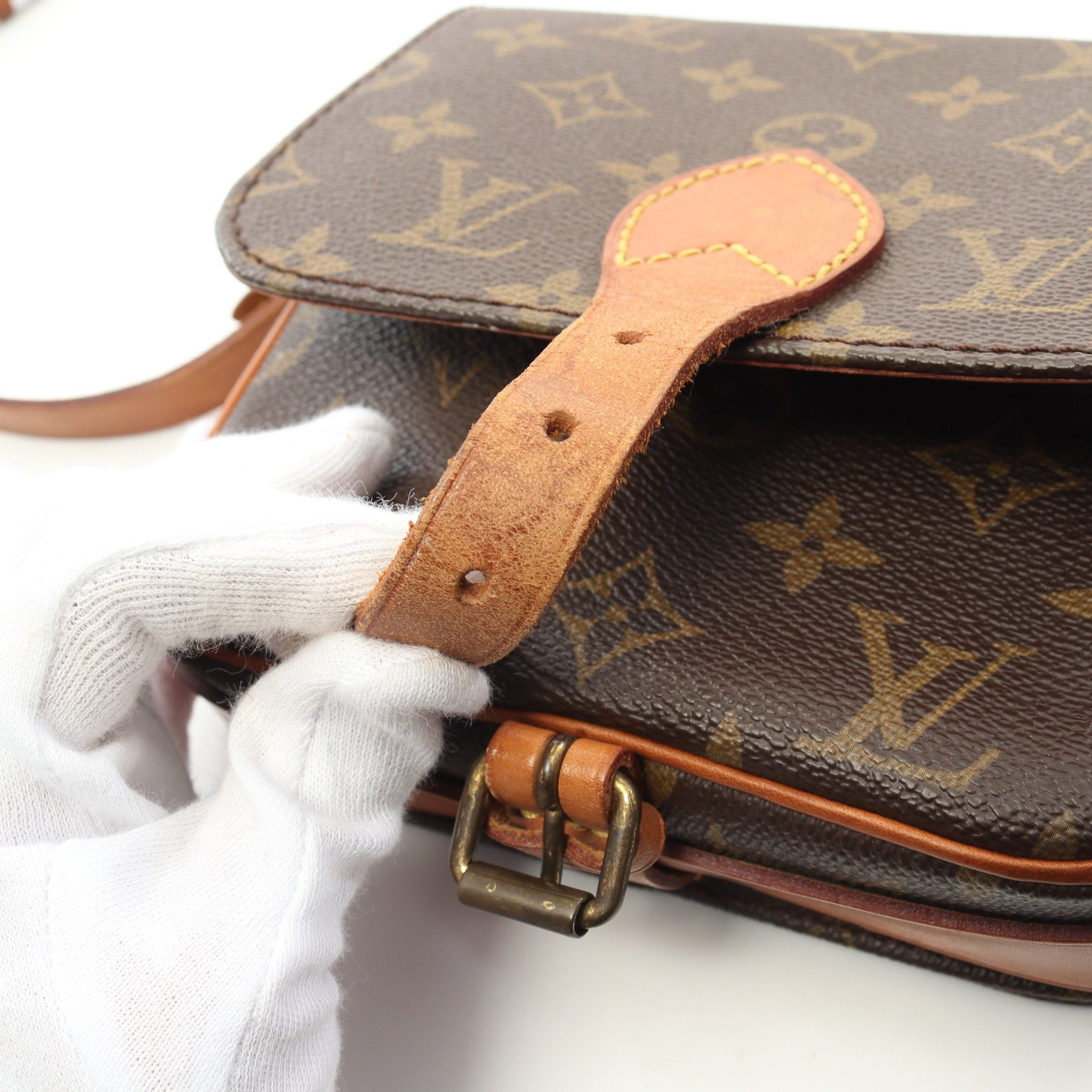 Louis Vuitton Louis Vuitton Cartesier Pm Monogram Shoulder Bag Leather Brown Size ONE SIZE - 8 Thumbnail