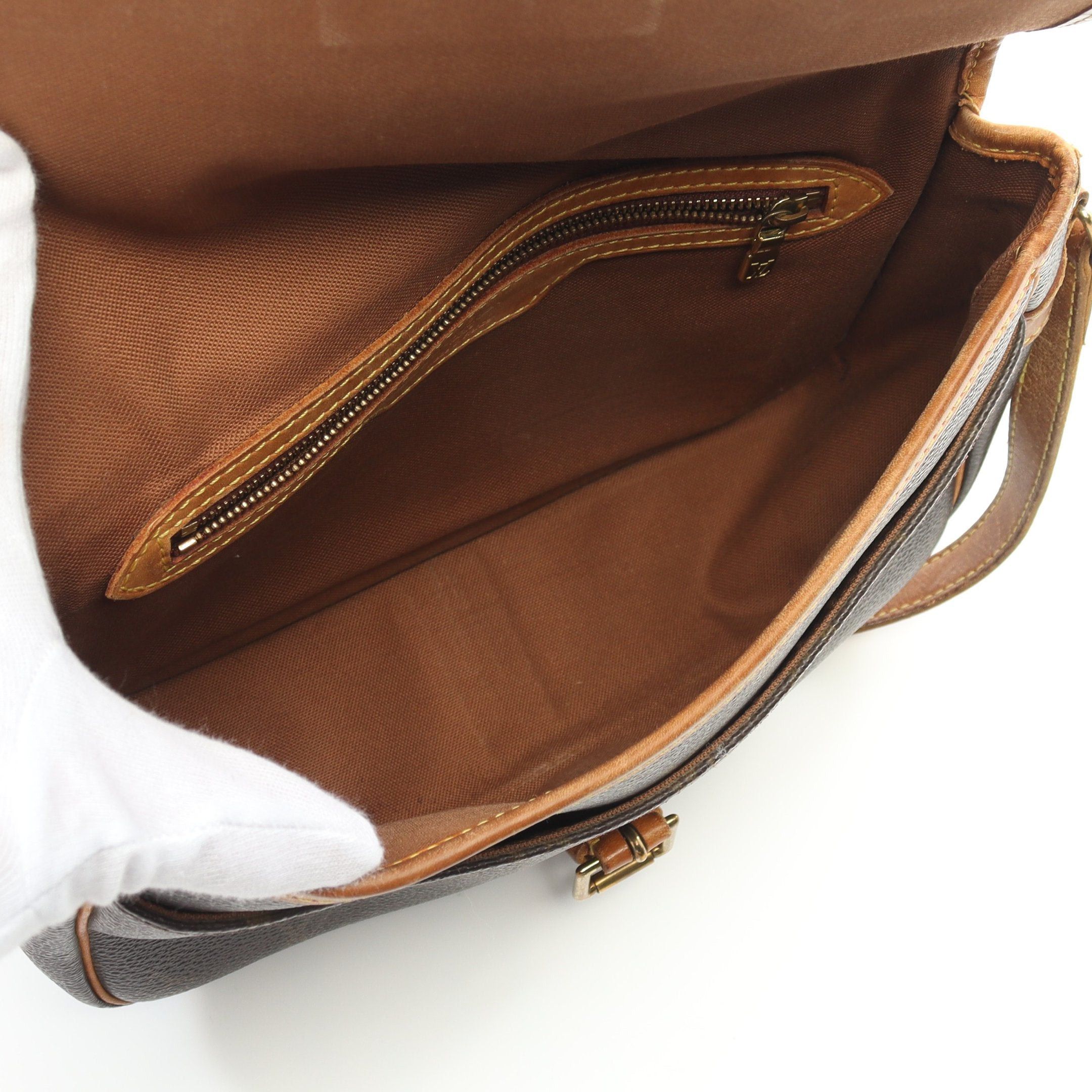 Louis Vuitton Louis Vuitton Sologne Monogram Shoulder Bag Leather Brown Size ONE SIZE - 3 Thumbnail