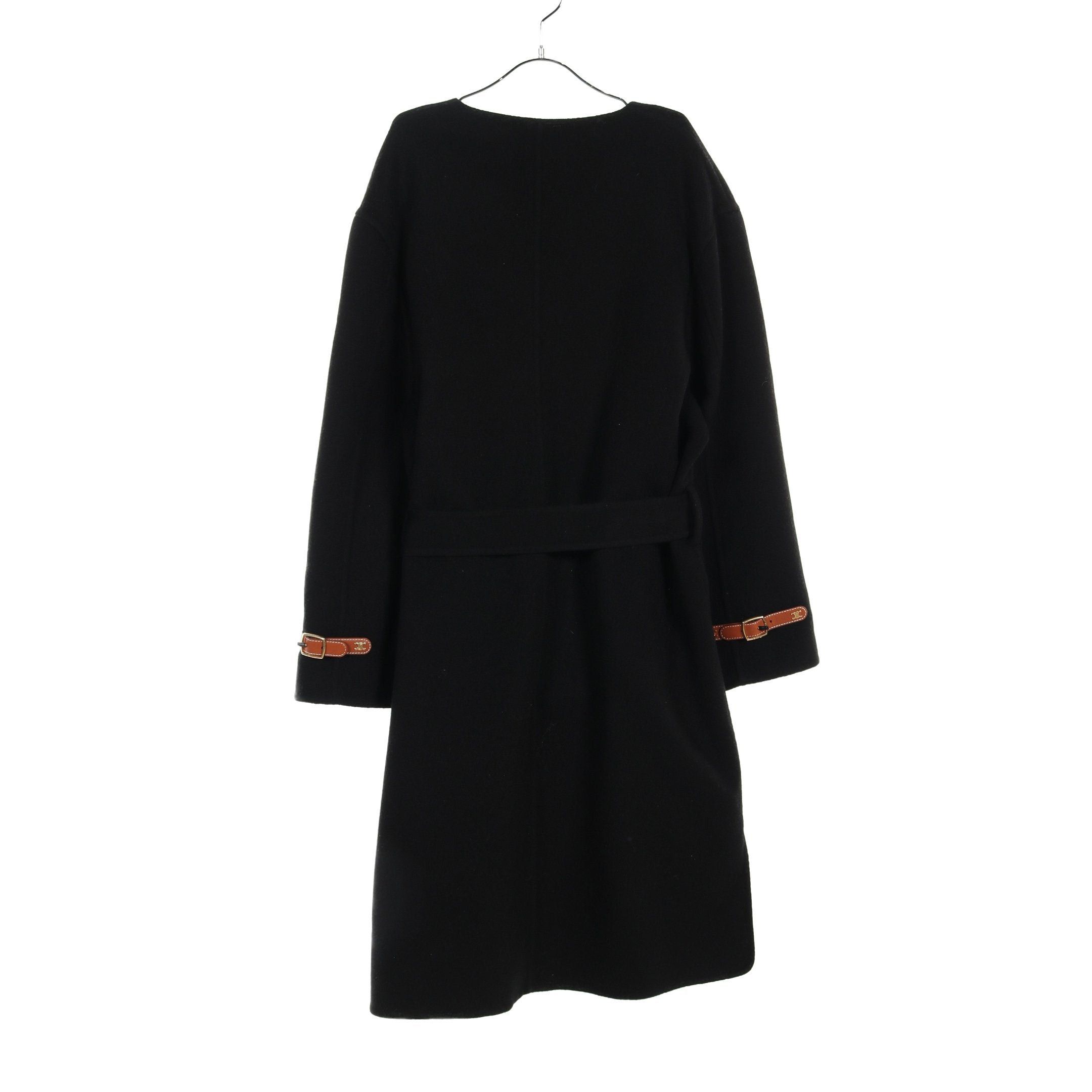 Celine Celine Bathrobes Coat Cashmere Black Size ONE SIZE - 2 Thumbnail