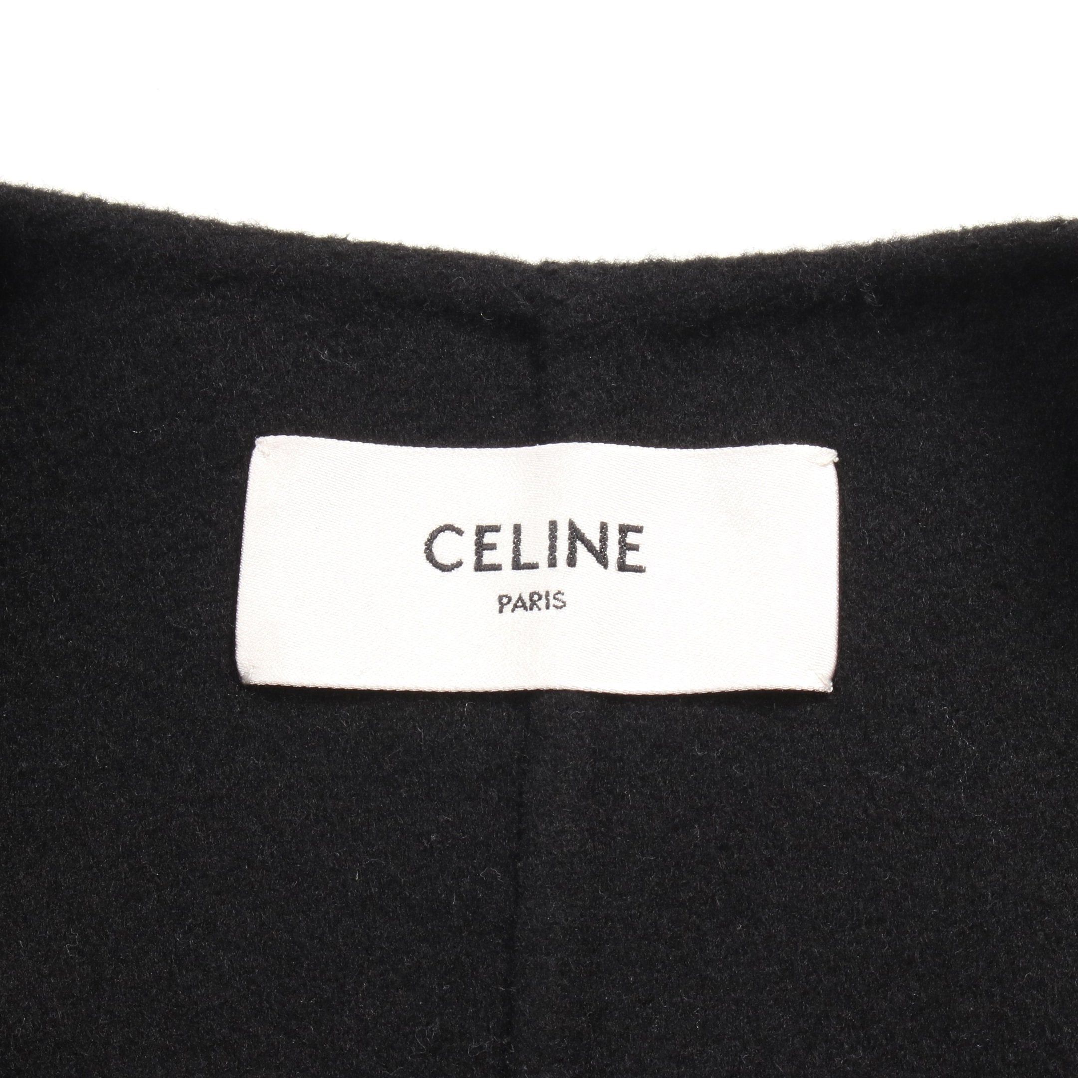 Celine Celine Bathrobes Coat Cashmere Black Size ONE SIZE - 3 Thumbnail
