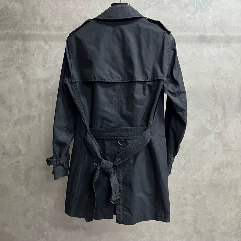Burberry Burberry Navy Blue Double-Breasted Long Coat Size US M / EU 48-50 / 2 - 5 Thumbnail