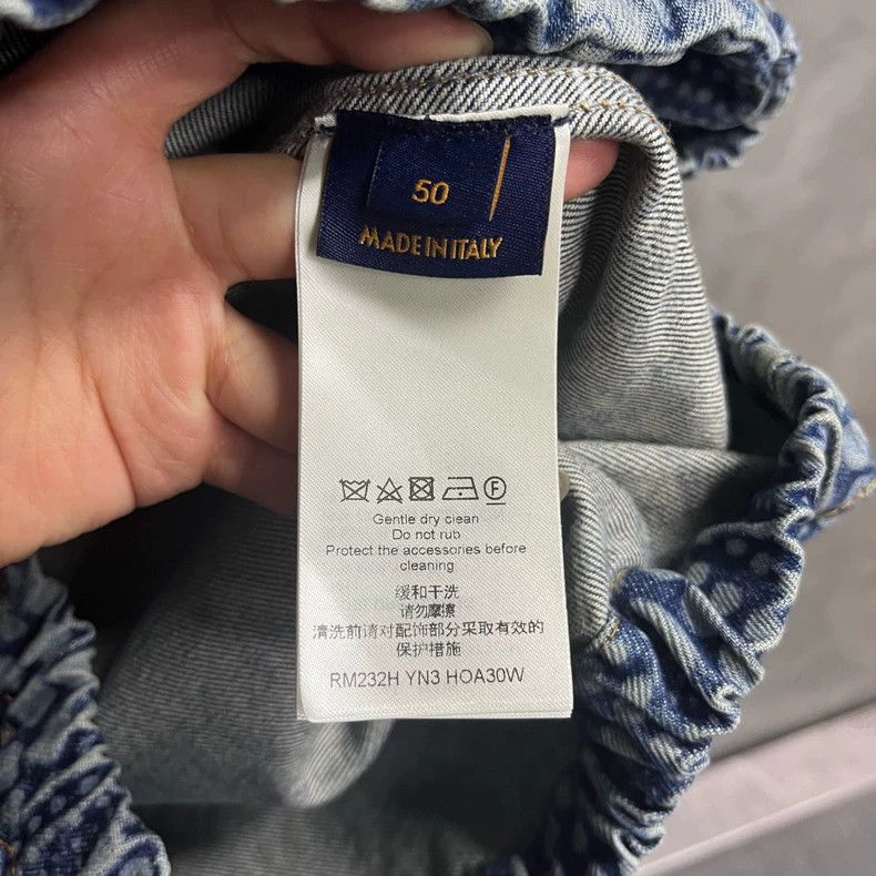 Louis Vuitton Louis Vuitton Blue Denim Pumpkin Pattern Jacket Size US M / EU 48-50 / 2 - 7 Thumbnail