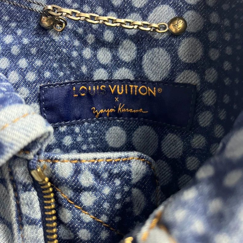 Louis Vuitton Louis Vuitton Blue Pumpkin Pattern Denim Jacket Size US M / EU 48-50 / 2 - 3 Thumbnail