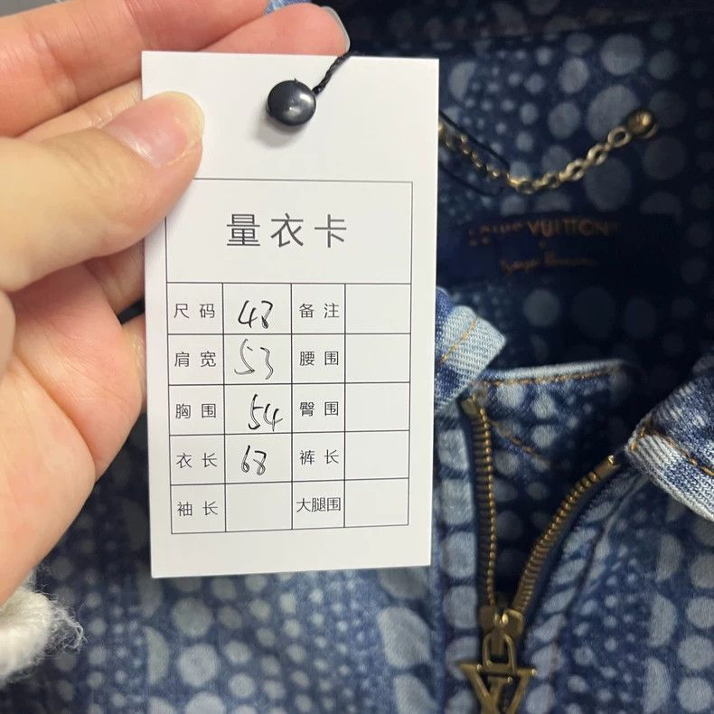 Louis Vuitton Louis Vuitton Blue Pumpkin Pattern Denim Jacket Size US M / EU 48-50 / 2 - 2 Thumbnail