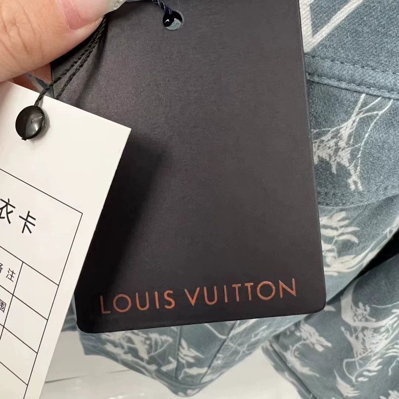 Louis Vuitton Louis Vuitton Blue Floral Denim Jacket Size US L / EU 52-54 / 3 - 3 Thumbnail