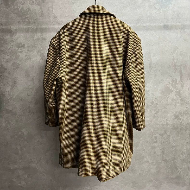Balenciaga Balenciaga Yellow Check Wool Collar Coat Size US S / EU 44-46 / 1 - 6 Thumbnail
