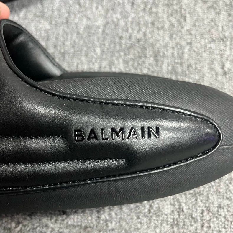 Balmain Balmain Black B-It Fashion Slippers Size 44 Size US 11 / EU 44 - 3 Thumbnail