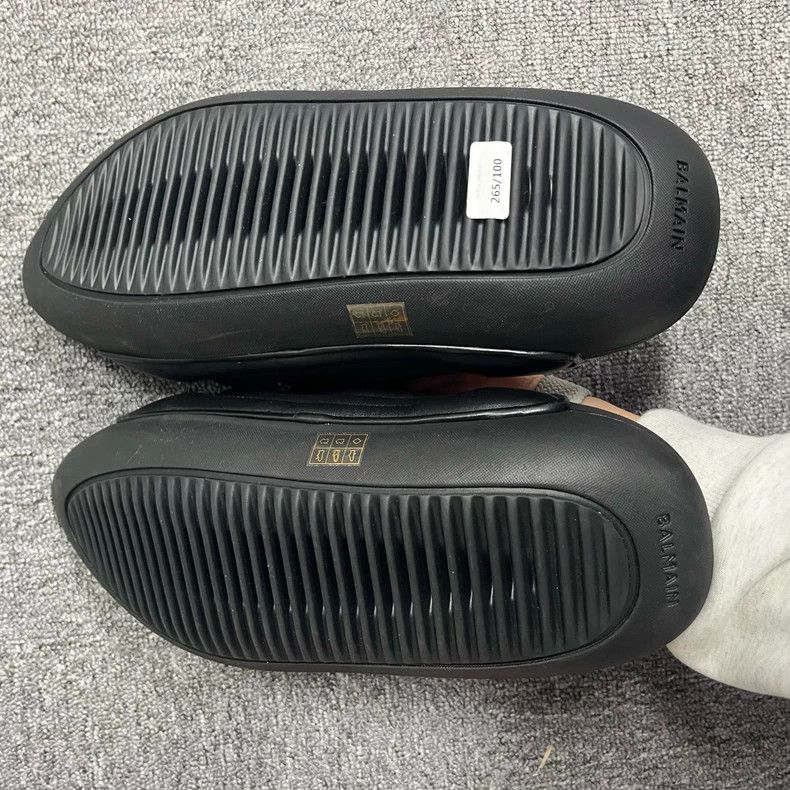 Balmain Balmain Black B-It Fashion Slippers Size 44 Size US 11 / EU 44 - 6 Thumbnail