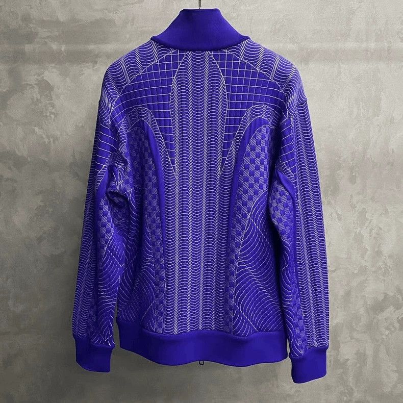 Louis Vuitton Louis Vuitton Purple Striped Print Jacket Size US XL / EU 56 / 4 - 2 Thumbnail