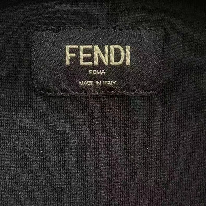 Fendi Fendi Black Logo School Jacket Size US L / EU 52-54 / 3 - 4 Thumbnail