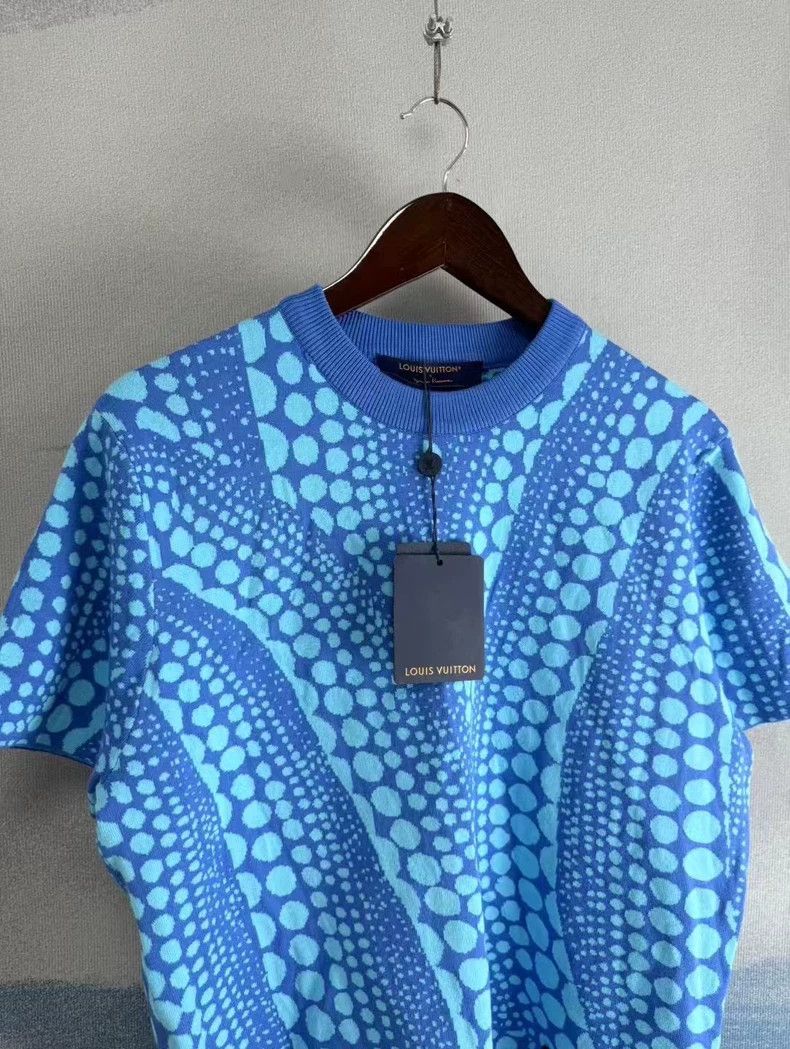 Louis Vuitton Louis Vuitton Short Sleeve Dot Knit Top Size US S / EU 44-46 / 1 - 2 Thumbnail