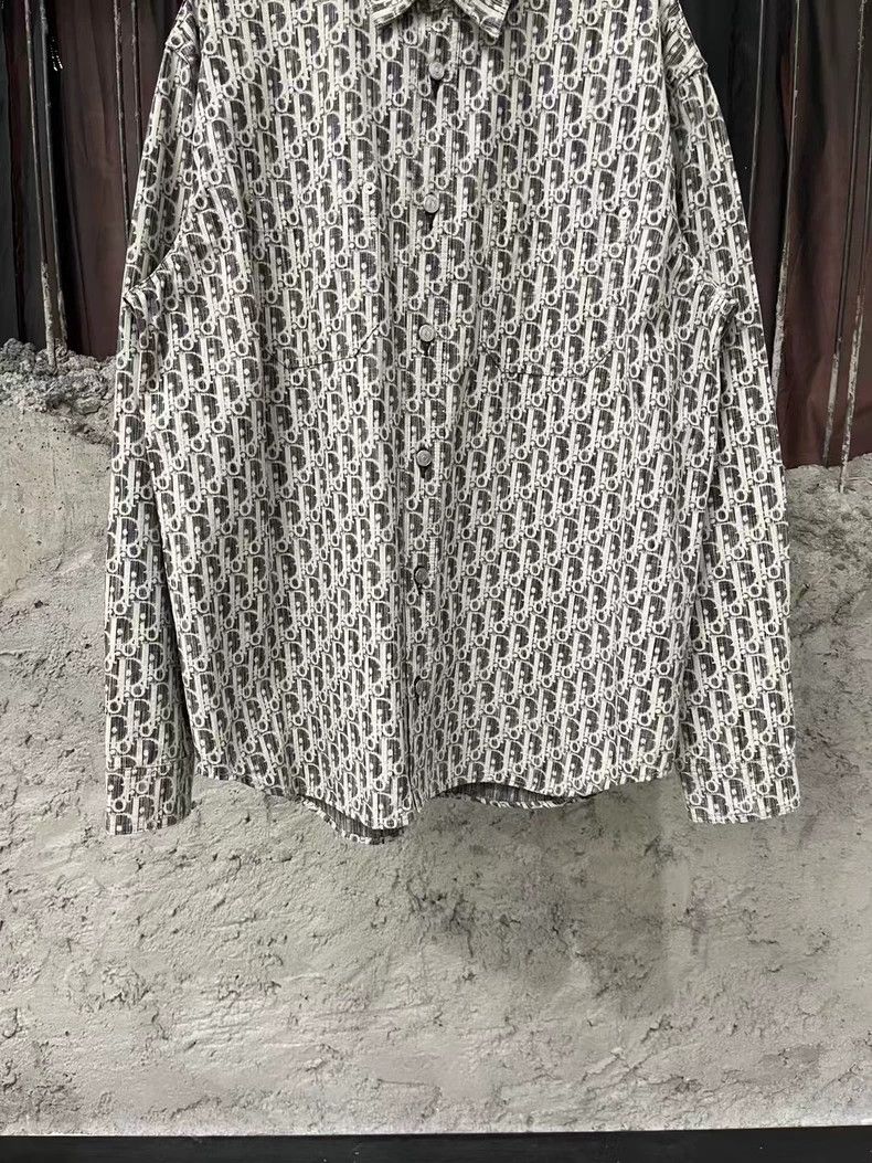 Dior Dior Black and Gray Denim Shirt Size US M / EU 48-50 / 2 - 4 Thumbnail
