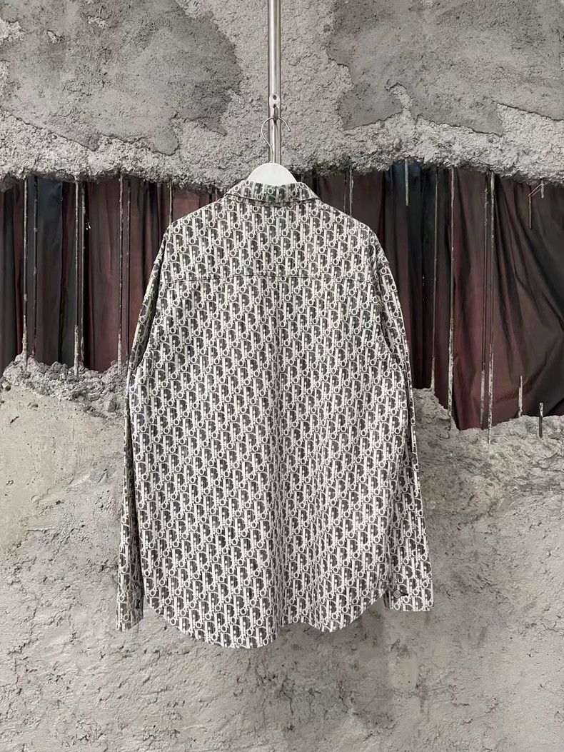 Dior Dior Black and Gray Denim Shirt Size US M / EU 48-50 / 2 - 2 Thumbnail