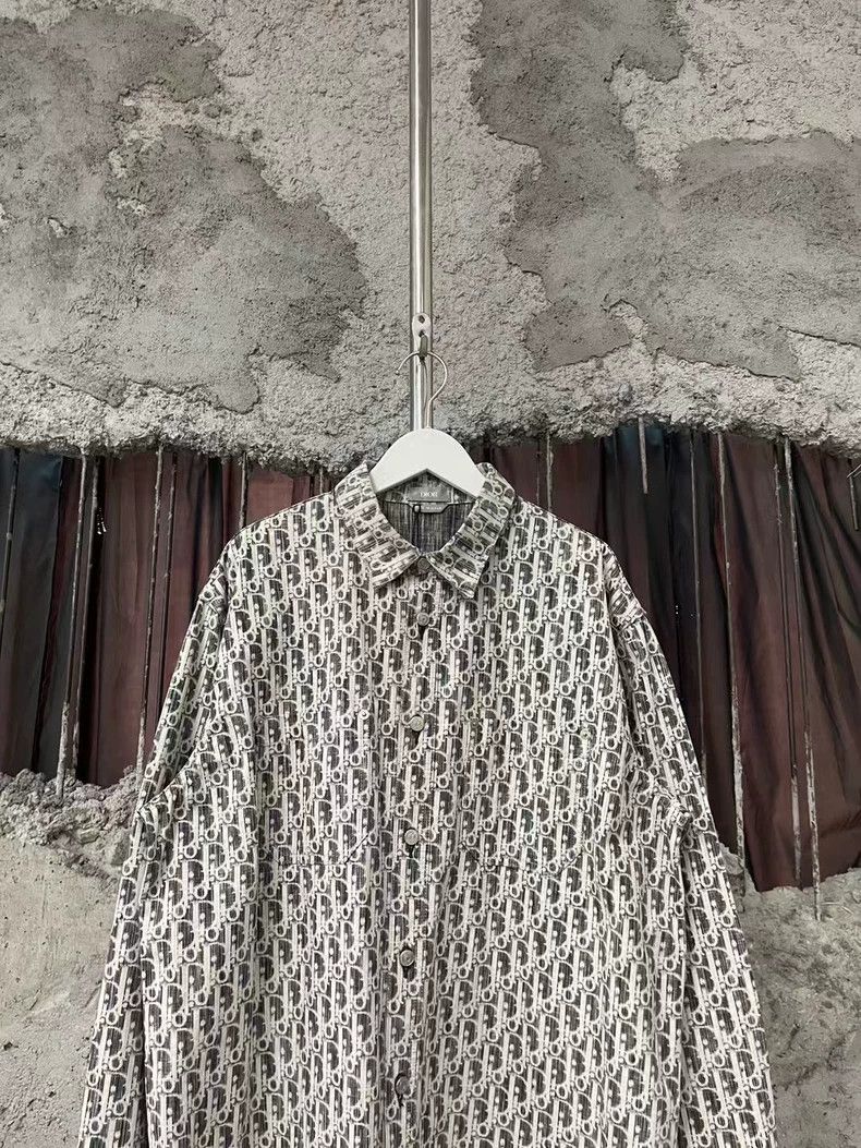 Dior Dior Black and Gray Denim Shirt Size US M / EU 48-50 / 2 - 3 Thumbnail
