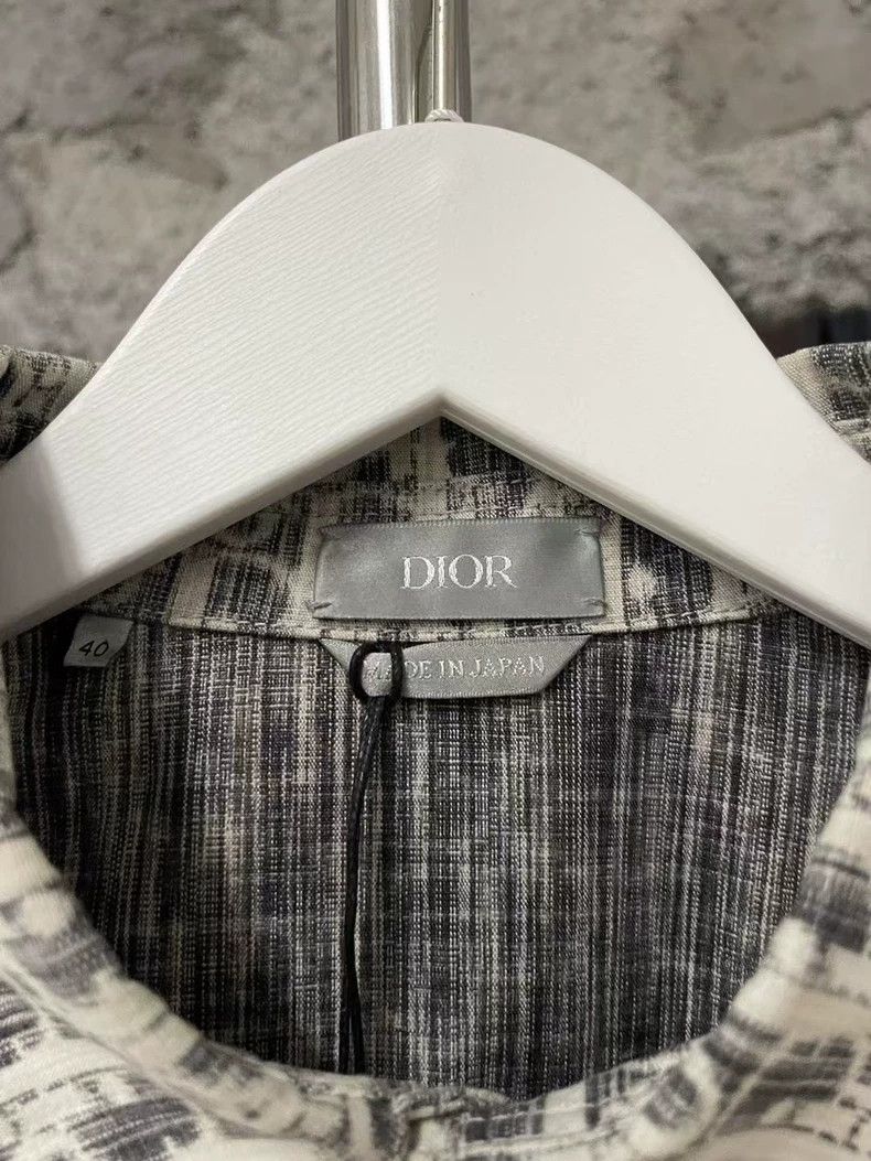Dior Dior Black and Gray Denim Shirt Size US M / EU 48-50 / 2 - 5 Thumbnail