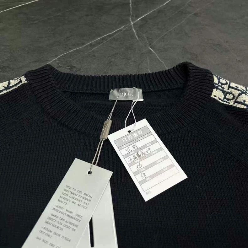Dior Dior Navy Blue Knit Sweater for Men Size US XL / EU 56 / 4 - 3 Thumbnail