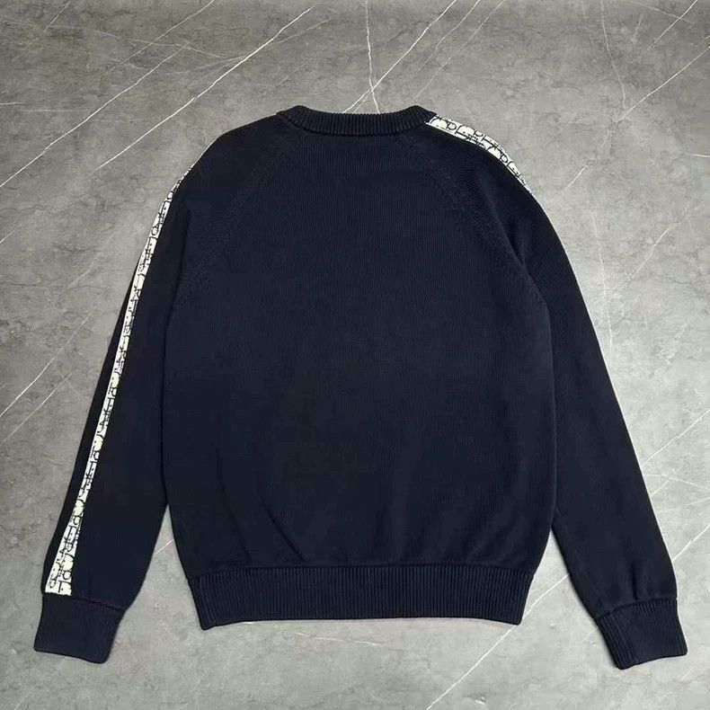 Dior Dior Navy Blue Knit Sweater for Men Size US XL / EU 56 / 4 - 2 Thumbnail