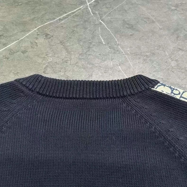 Dior Dior Navy Blue Knit Sweater for Men Size US XL / EU 56 / 4 - 4 Thumbnail