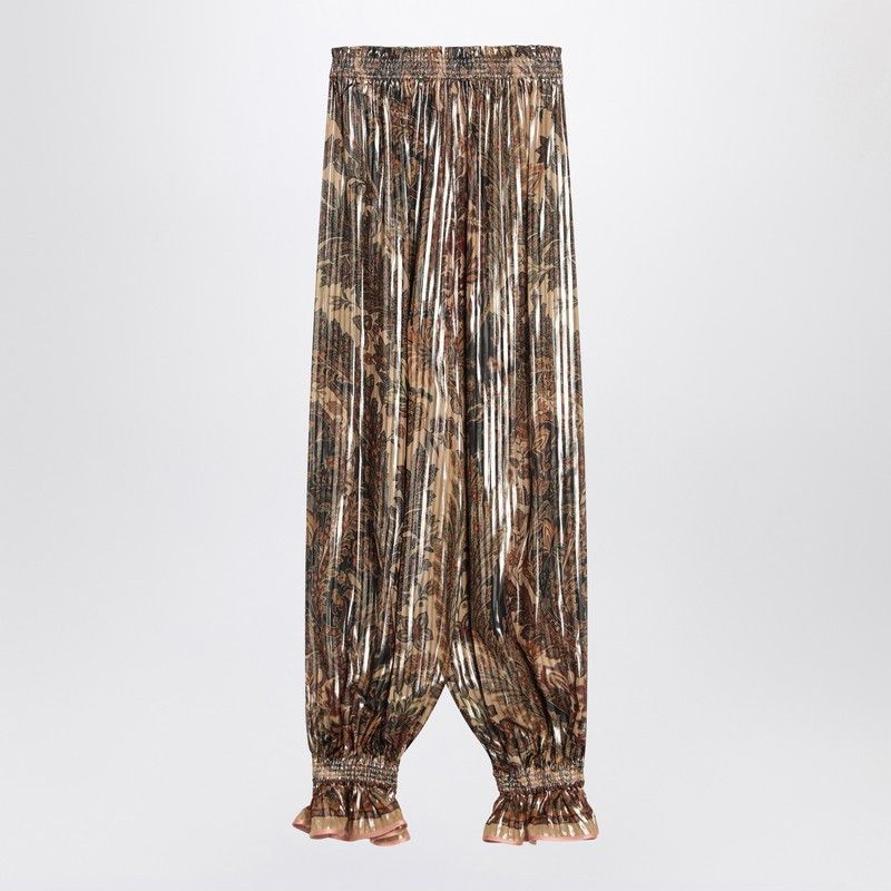 Valentino Valentino Pleated Silk-Blend Trousers Size 30" / US 8 / IT 44 - 2 Thumbnail
