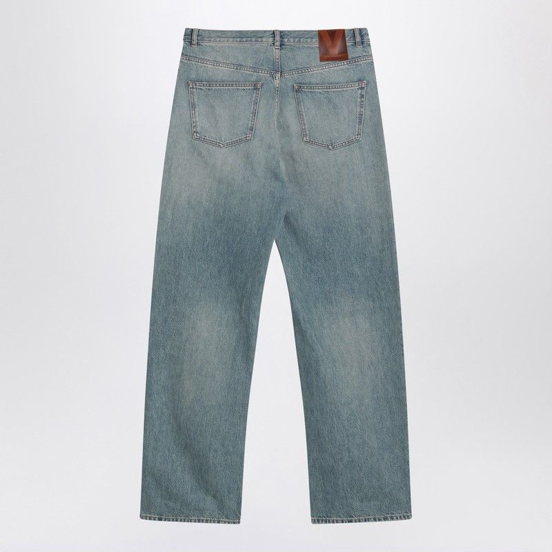 Valentino Valentino Light Blue Jeans With Washed Effect Size US 33 - 2 Thumbnail