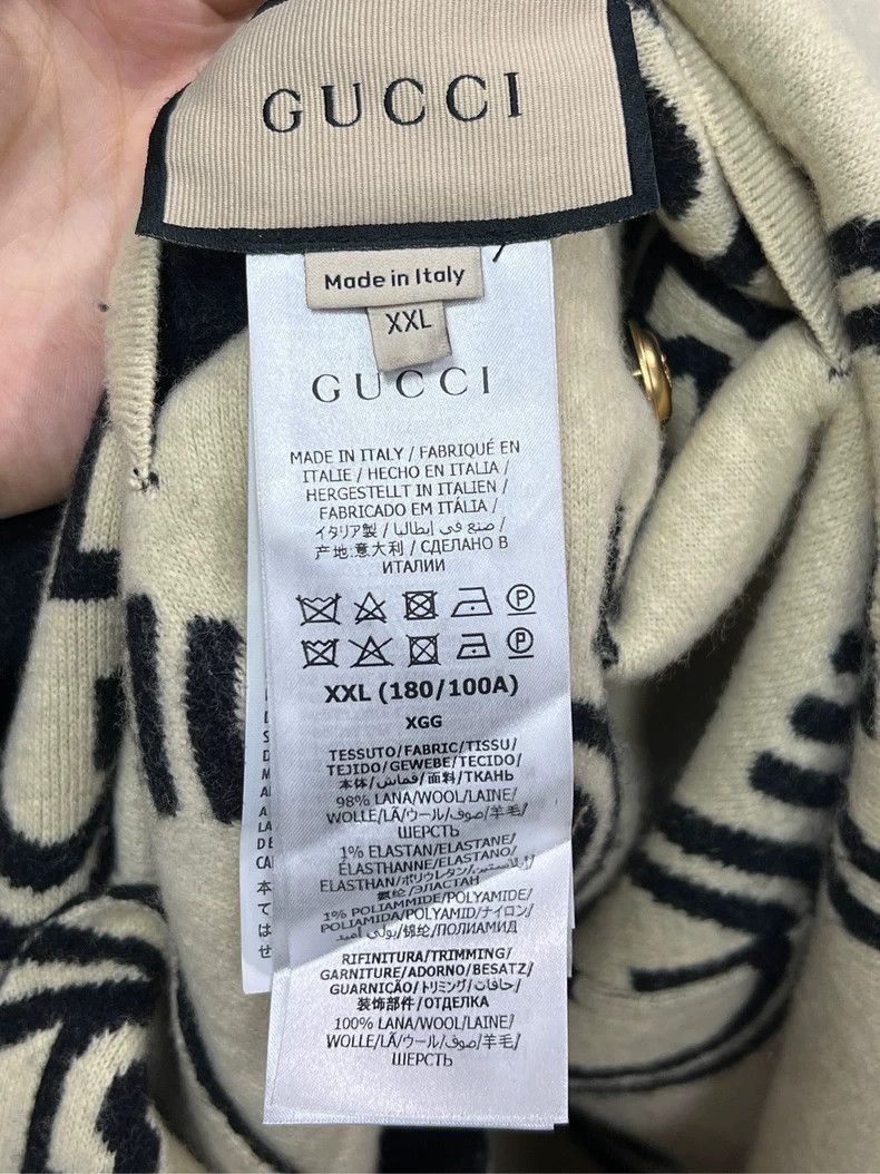 Gucci Gucci Reversible Wool Coat Size US XXL / EU 58 / 5 - 5 Thumbnail