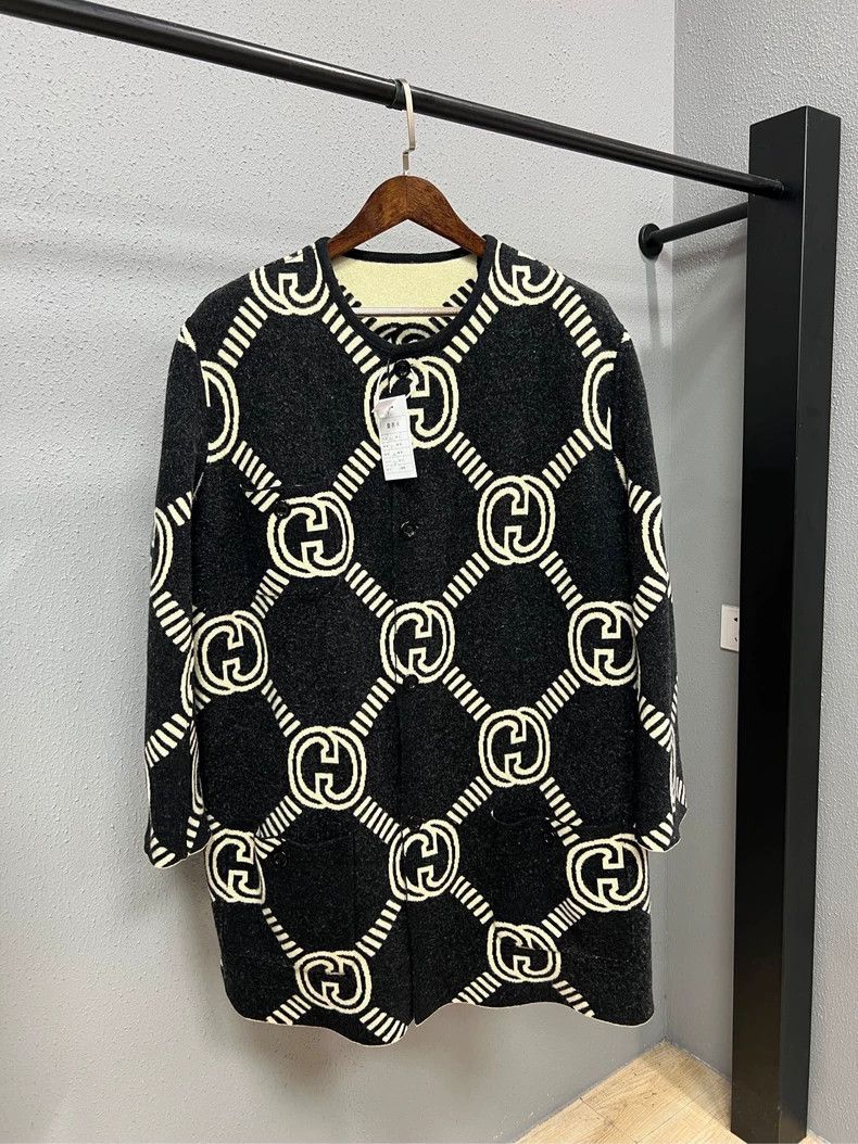 Gucci Gucci Reversible Wool Coat Size US XXL / EU 58 / 5 - 4 Thumbnail