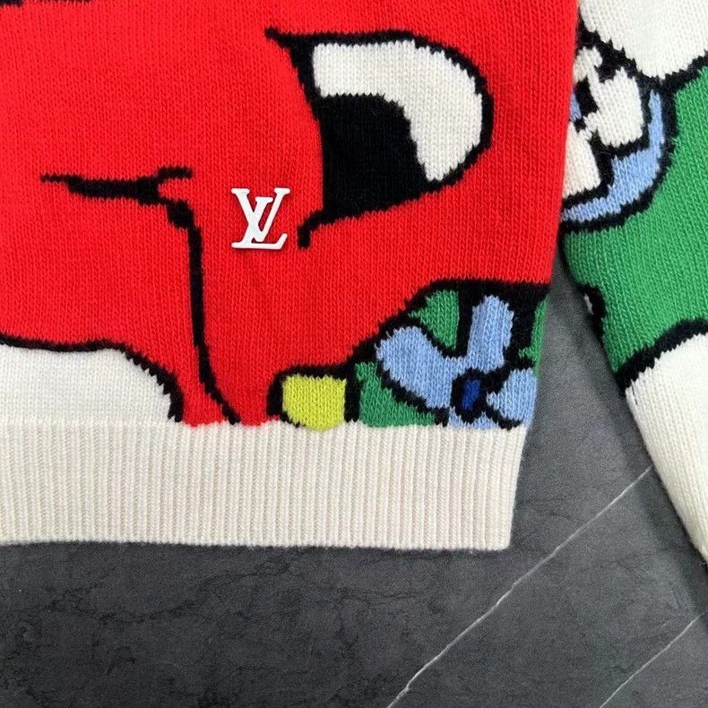 Louis Vuitton Louis Vuitton Graffiti Sweater with Doll Design Size US XL / EU 56 / 4 - 5 Thumbnail