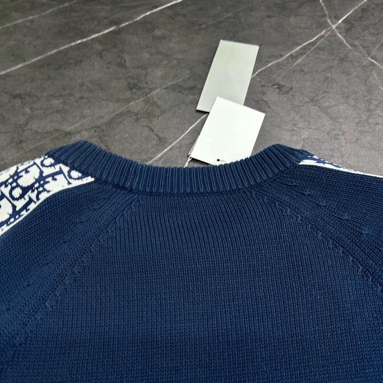 Dior Dior Blue Sweater with Logo Print Size US S / EU 44-46 / 1 - 6 Thumbnail
