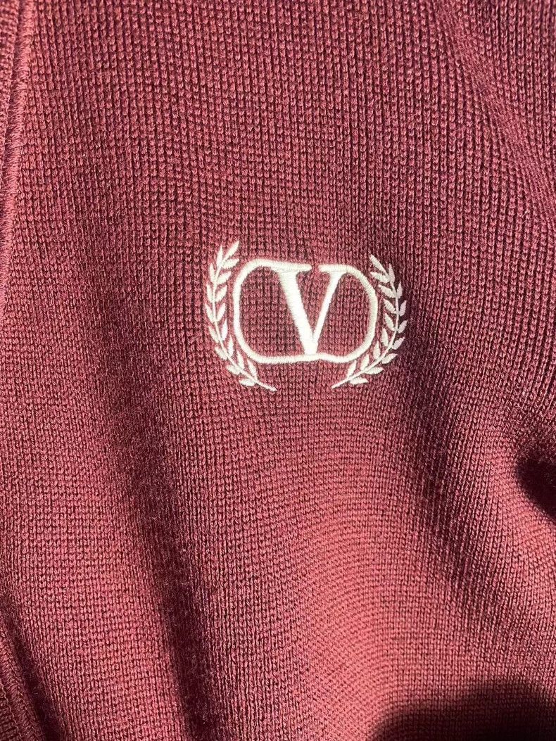 Valentino Valentino Red Wool Knit Cardigan Size US M / EU 48-50 / 2 - 3 Thumbnail